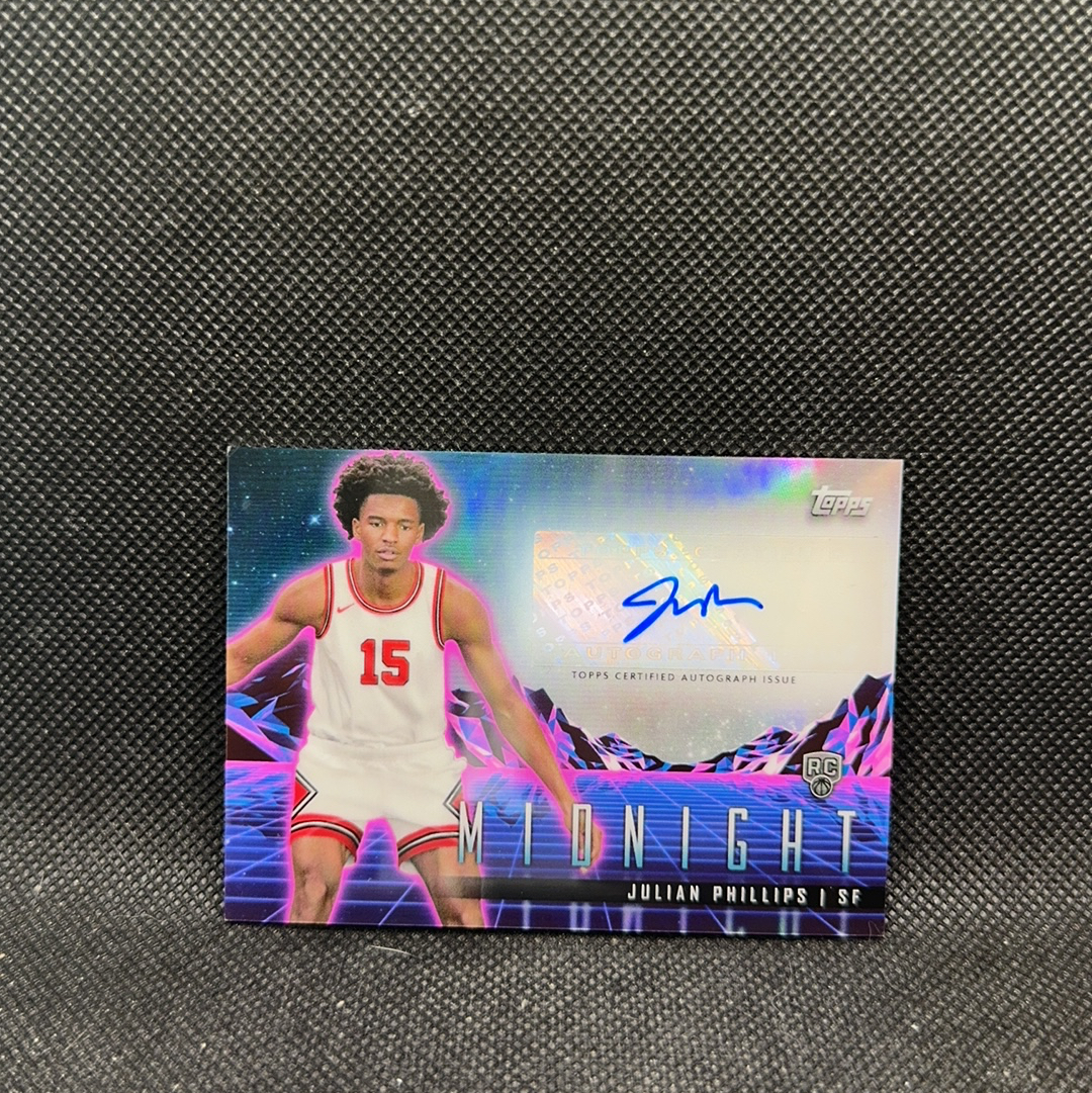 【Roseee代卖】2024 Topps finent Julian Phillips FINENT 新秀RC 菲利普斯 签字 贴签 青 瑕疵如图