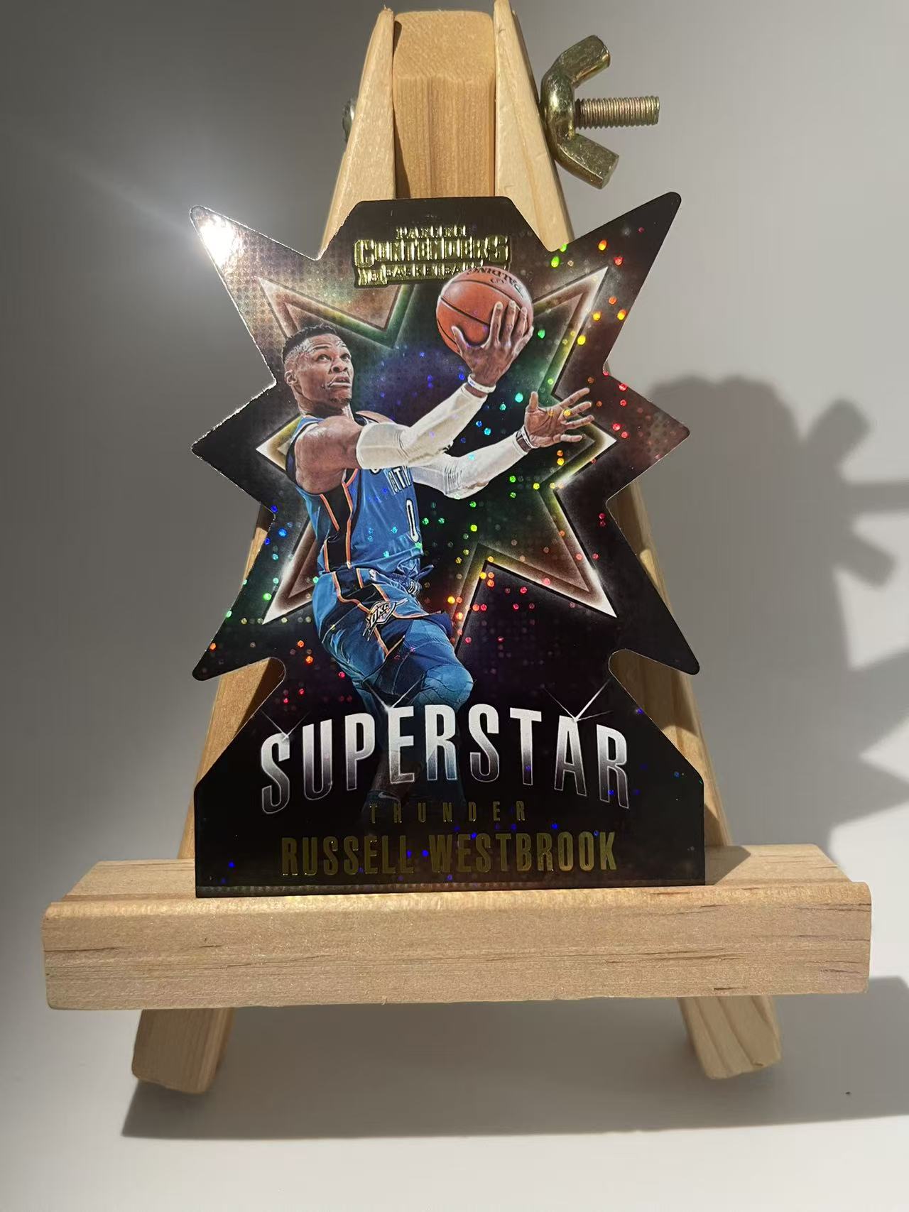 2018-19 Panini Contenders Russell Westbrook 雷霆 威斯布鲁克 威少 特卡 圣诞树 折射 点点折 实卡超帅!