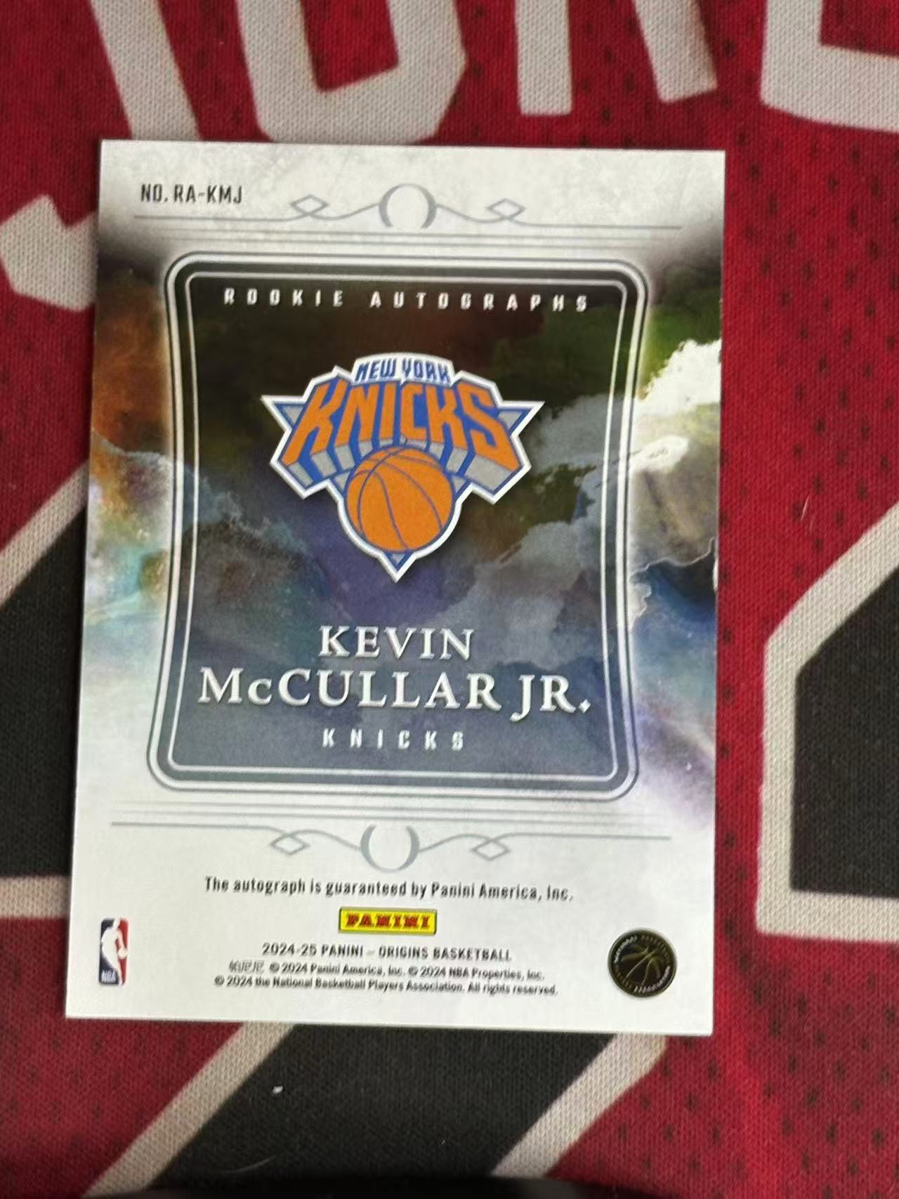 2024-25 PANINI ORIGINS Kevin McCullar Jr. 起源系列 尼克斯 新秀RC 小凯文麦卡勒 签字卡 卡签 新秀签 专收凑套必备【烂臭嘴拍卖】