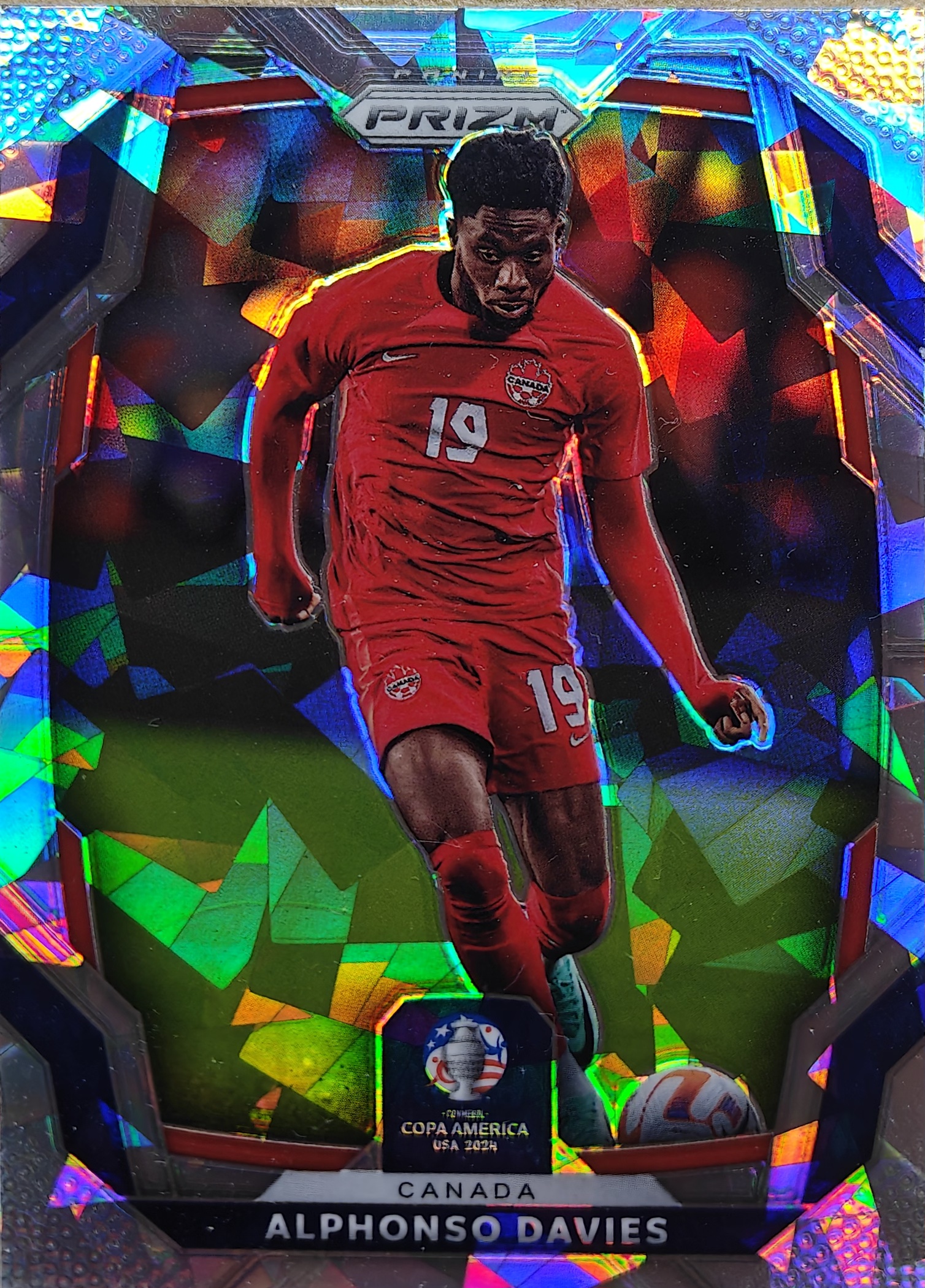 2024 Panini Prizm Alphonso Davies 阿方索 戴维斯 加拿大 拜仁 银折 特卡 元年 美洲杯