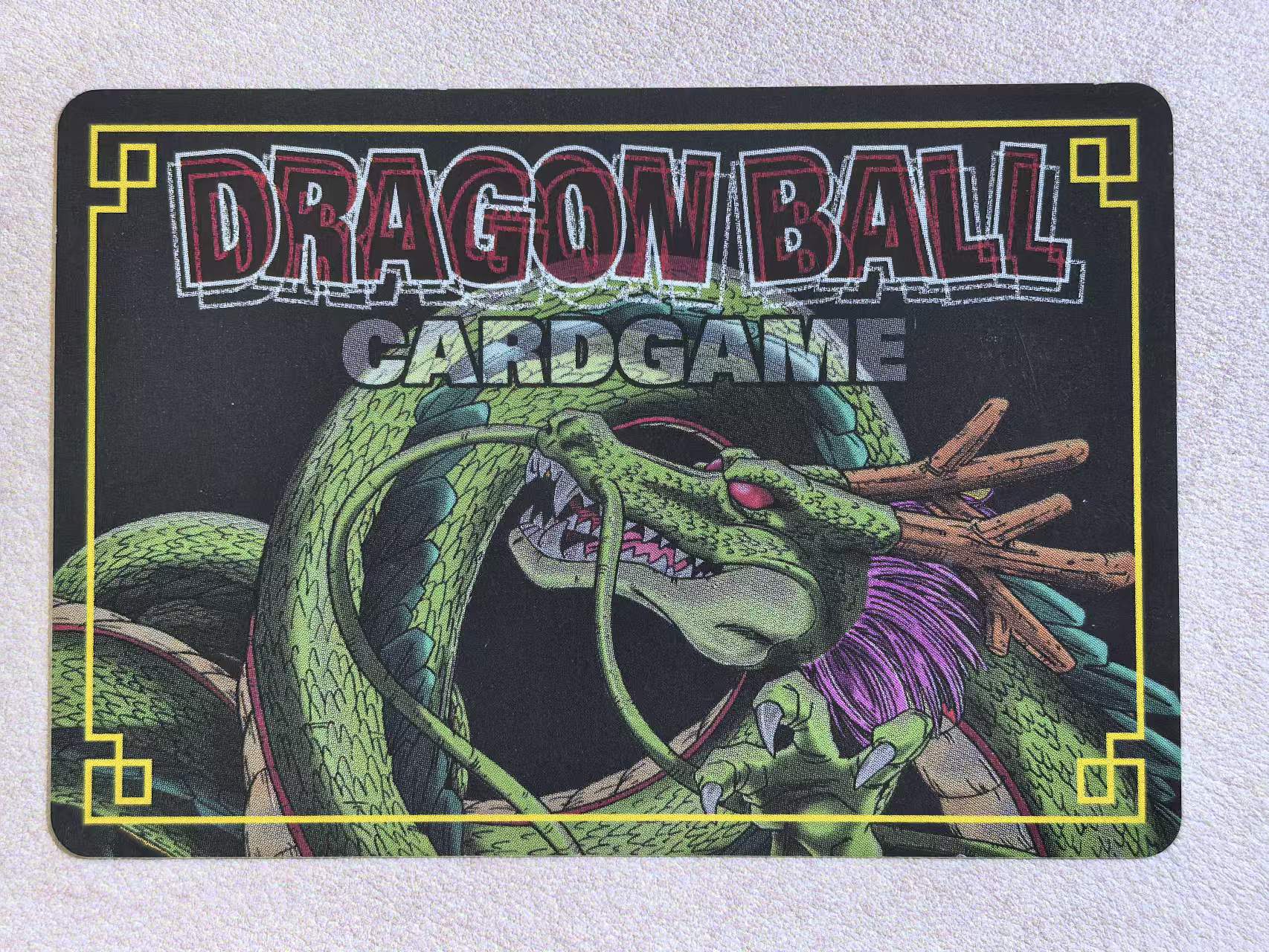 2004年 万代 DRAGON BALL Z《龙珠Z》 日版 绝版中古卡“进化!界限突破” 超级赛亚人 全家福 编号D-411 卡边有瑕 卡品如图