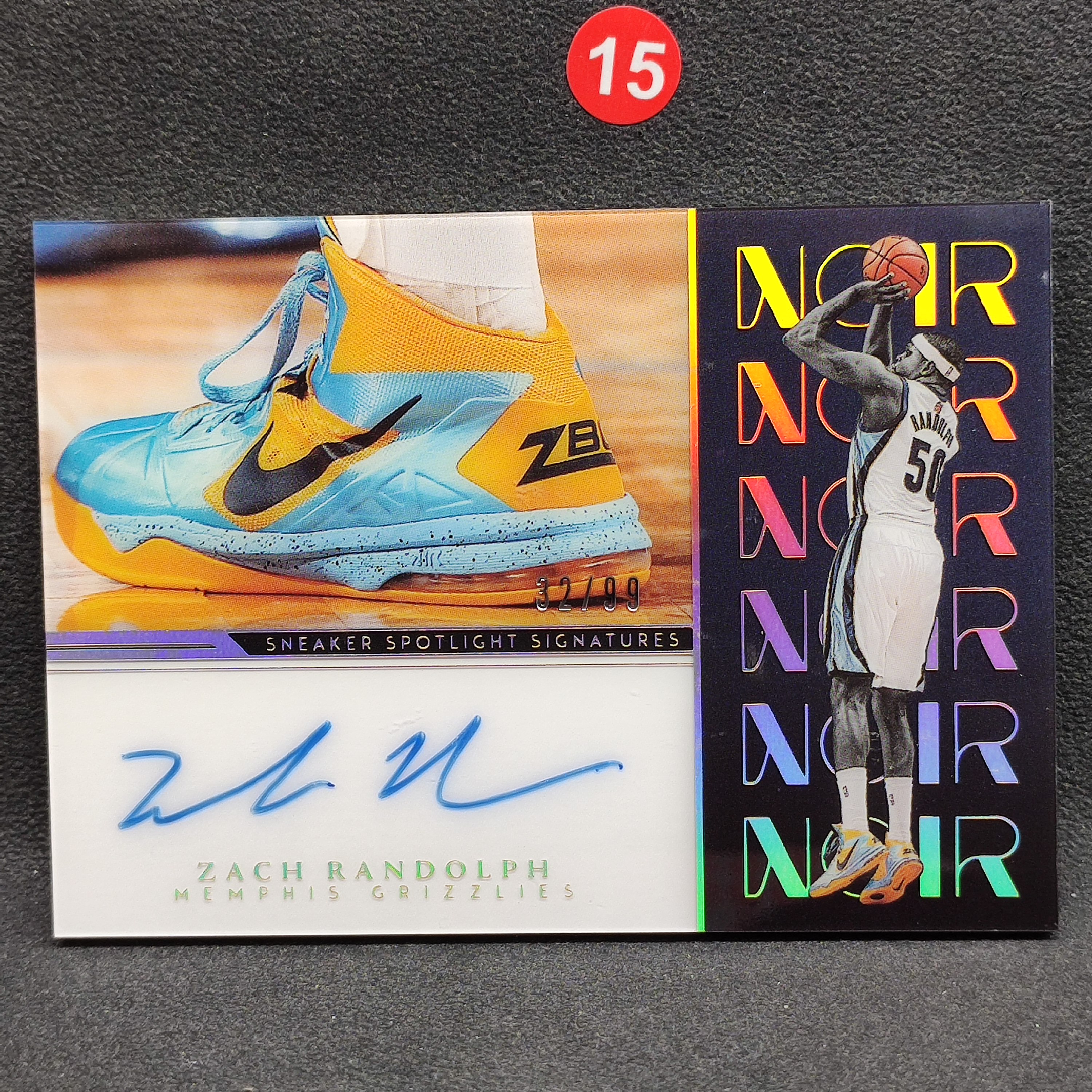【大腿代卖精品】Zach Randolph 扎克兰多夫 2022-23 Noir 诺尔 /99编带编限量 Sneaker 签字 卡签 球鞋聚光 ...
