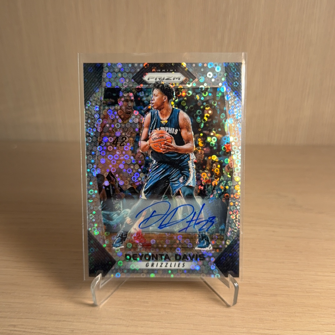 2017-18 Panini Prizm Deyonta Davis 【免费代卖】灰熊 德杨泰 戴维斯 泡泡折 折射 PZ 签字 PRIZM 投资升值 值得珍藏 卡品如图