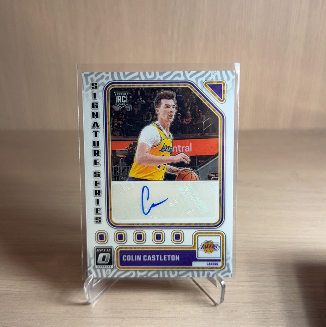 2023-24 Panini Optic COLIN CASTLETON RC 湖人 新秀 RC 科林 卡斯尔顿 签字 折射 特卡 op optic 卡品如图 值得收藏