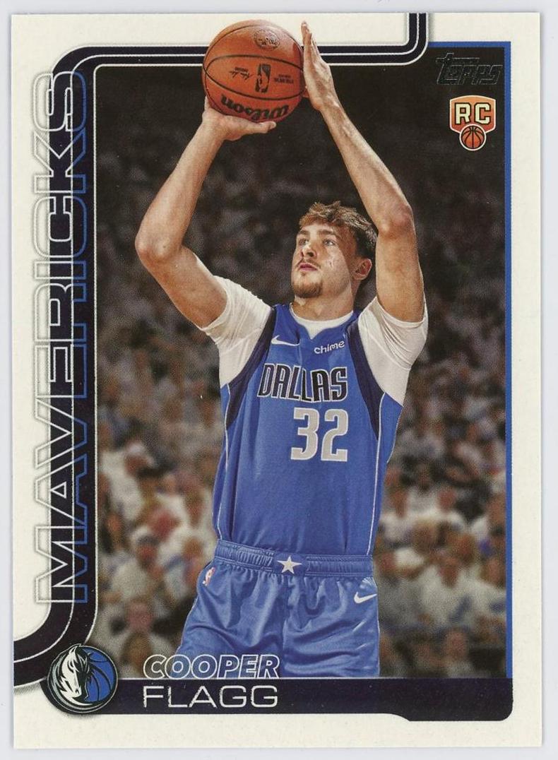 2025-26 Topps Flagship Cooper Flagg RC 库珀弗拉格 新秀 正base 普卡 独行侠 美国之子 卡品如图 1BL6/11.27