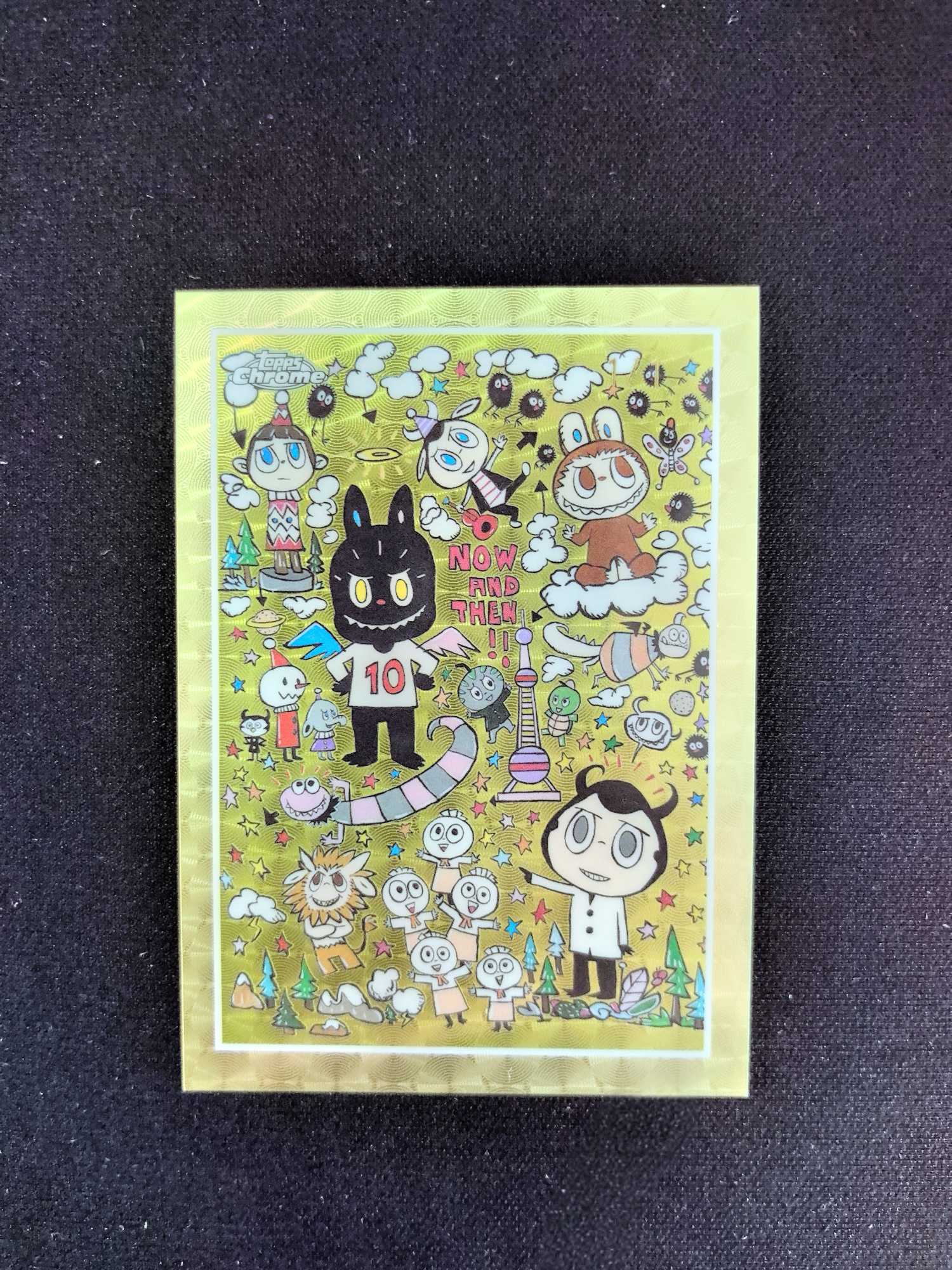 2025 Topps Chrome Labubu 拉布布10周年 顶配 2号卡   Superfractor 爆金 1/1