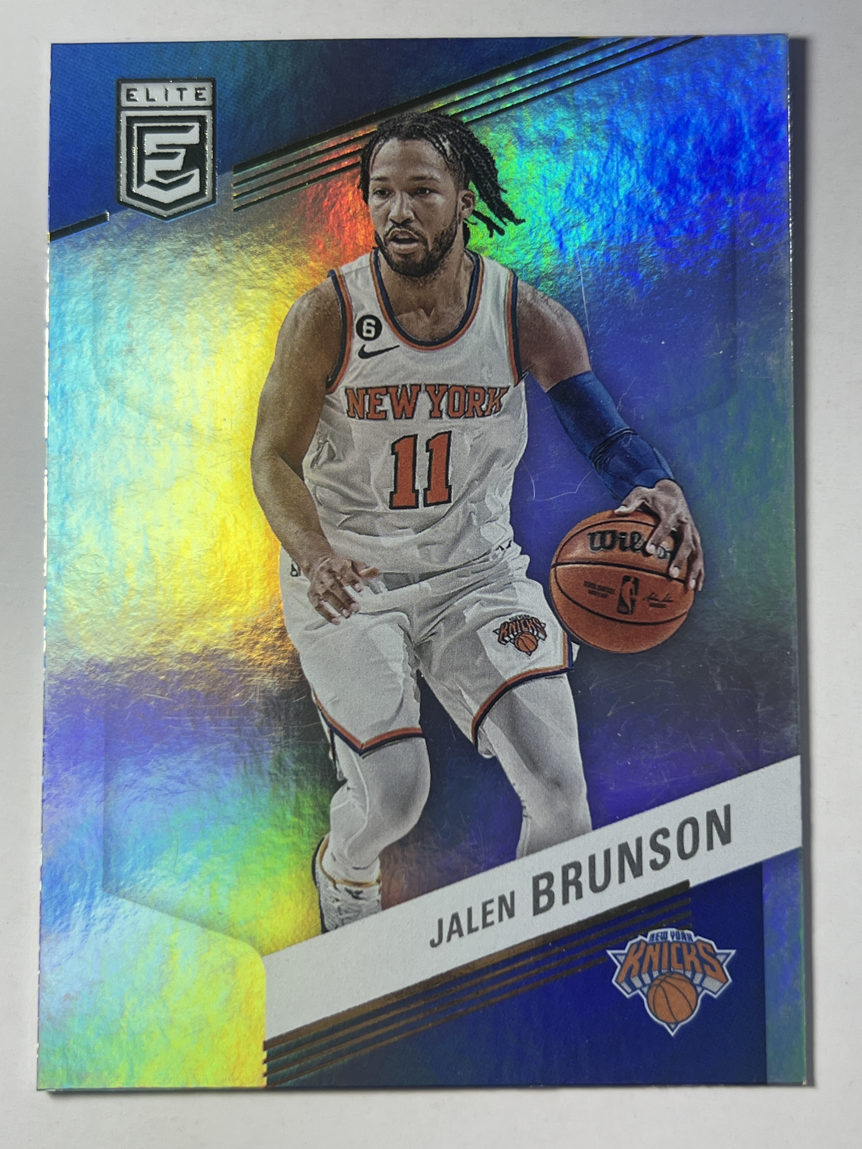 2022-23 Panini Elite Jalen Brunson 贾伦 布伦森 大头‌ 尼克斯队 折射卡 《 热门球星 收藏必备 》 凑套必备 #8