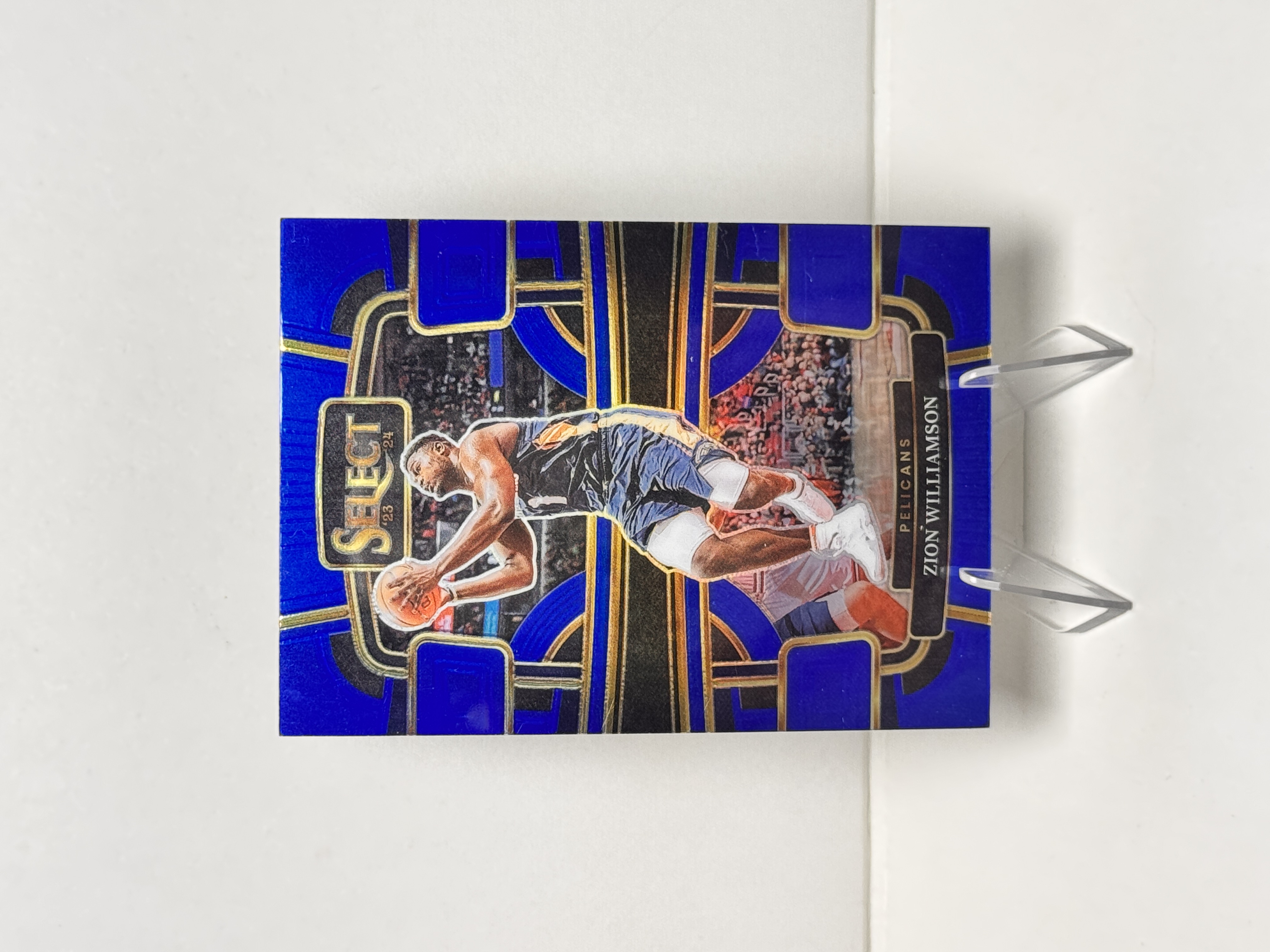 2023-24 Panini Select Zion Williamson 锡安 威廉姆森 鹈鹕 蓝折 实卡精美 收藏必备 卡品如图 【星爷代拍】