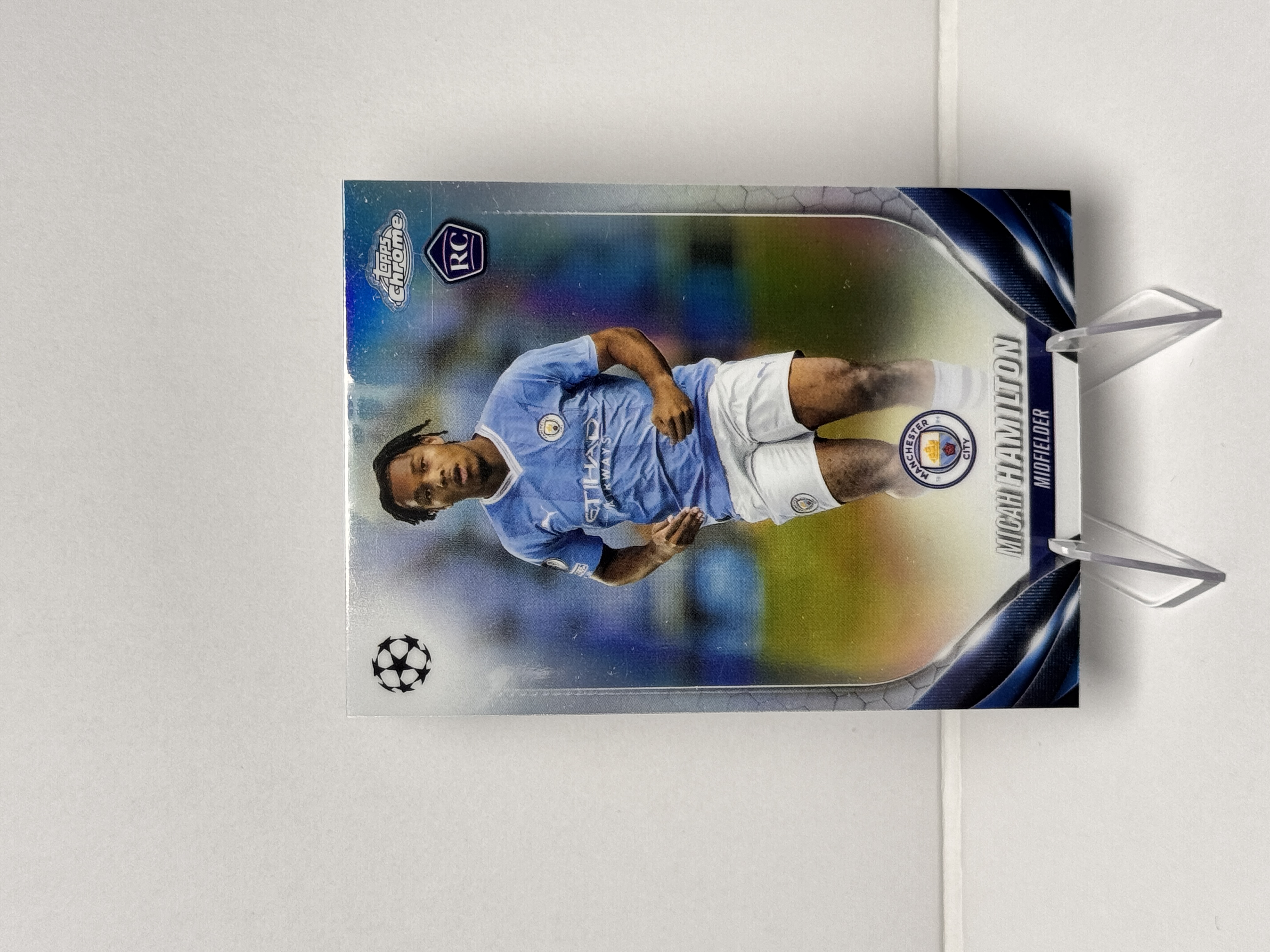 2024 Topps Chrome Micah Hamilton RC 欧冠tc 曼城 曼彻斯特城 米卡 汉密尔顿 新秀rc 银折 实卡精美 收藏必备 卡品如图 【星爷代拍】A1-3