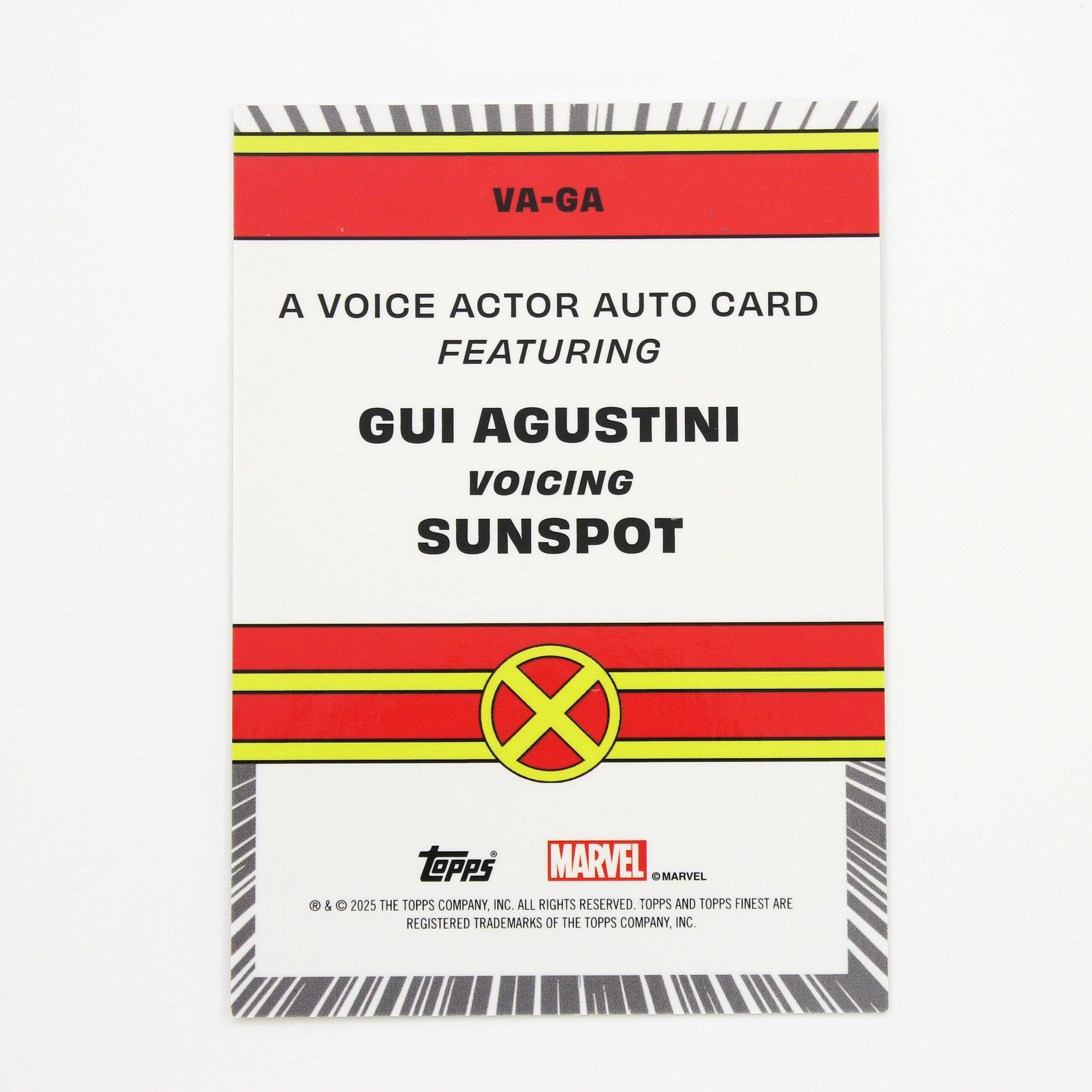 2025 Topps Marvel (MCU) Finest 漫威 97动漫版 X战警 太阳黑子 银折 配音演员签字【HOPE代卖(4.5%含卡淘)】