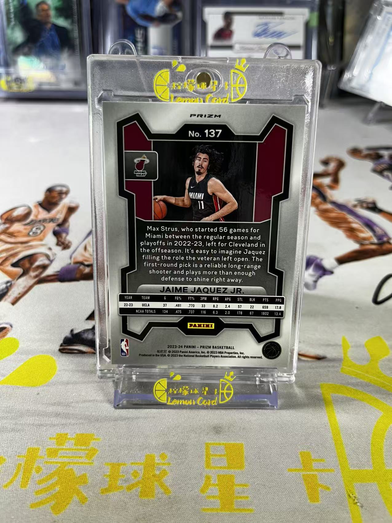 2023-24 Panini Prizm Jaime Jaquez Jr. 【柠檬球星卡拍卖】热火 小海梅 哈克斯 新秀 RC hyper折 折射 pz 2 微瑕如图 #不语