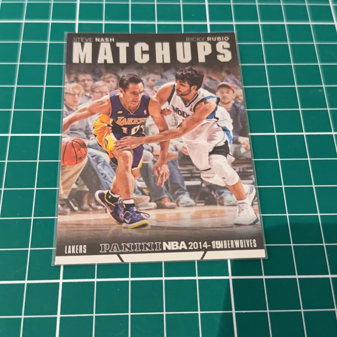2014-15 Panini Americana Steve Nash S.p.a.史蒂夫纳什 卢比奥 双人特卡 闪卡 特卡 精美选图 十年老卡 绝版卡 稀有大比例