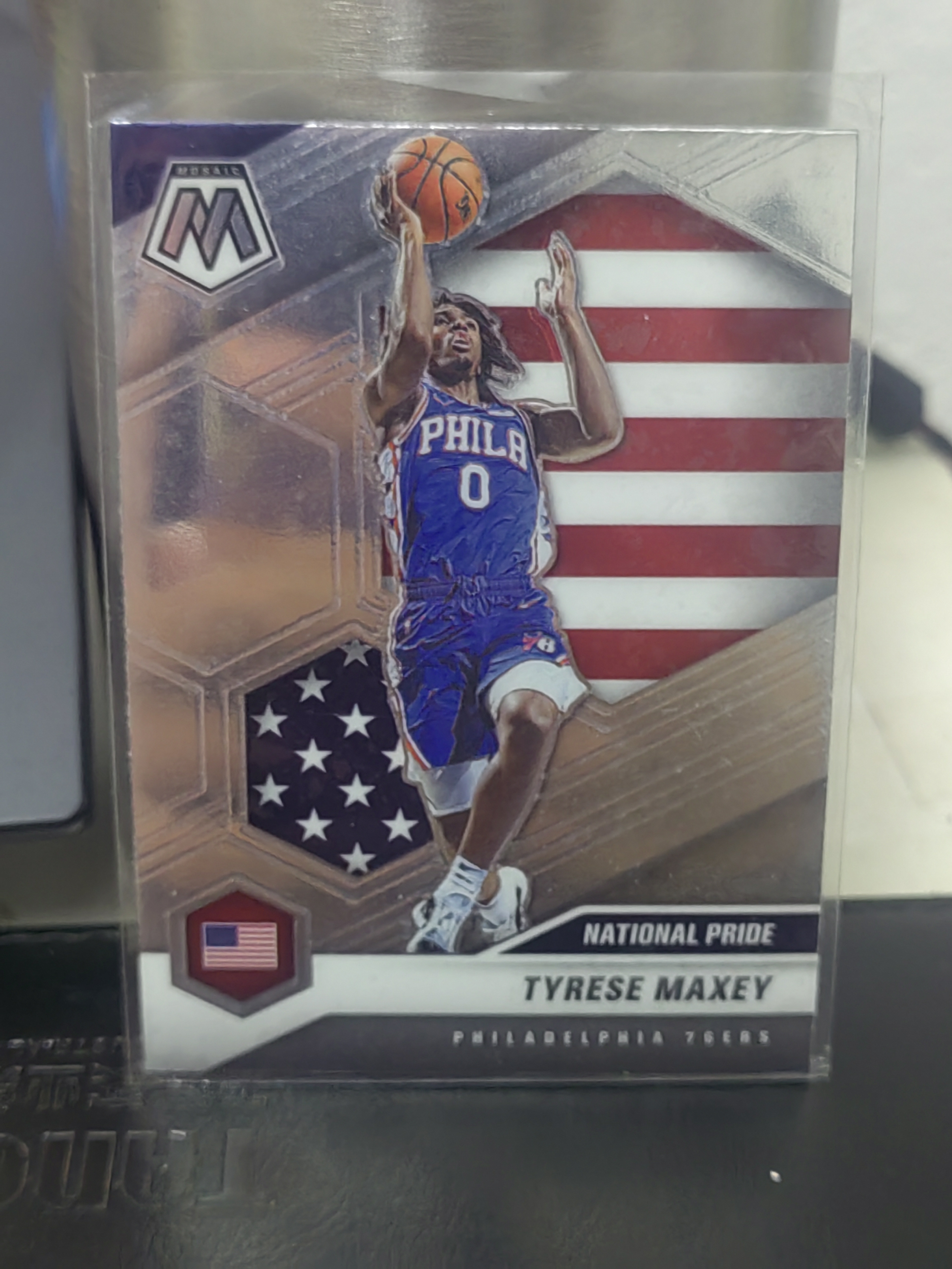 2020-21 Panini Mosaic Tyrese Maxey PZ 泰雷塞 马克西 76人 美国队 篮 白边白角 不保卡品 卡品如图
