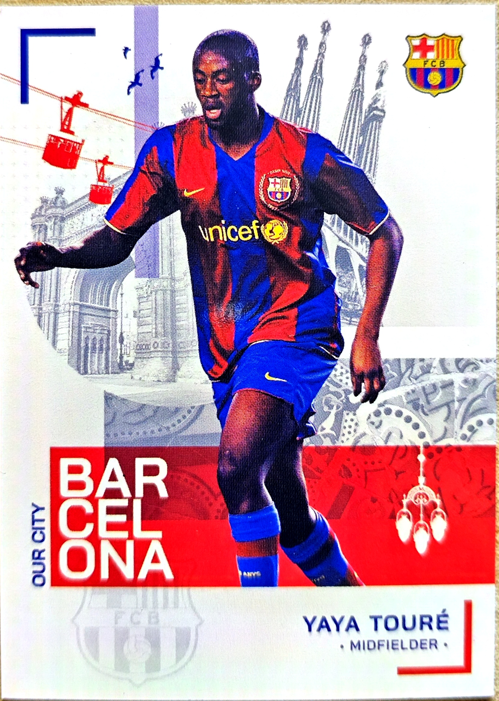 2023-24 Topps Limited Yaya Toure 亚亚图雷 巴萨 base 划痕 边角微瑕