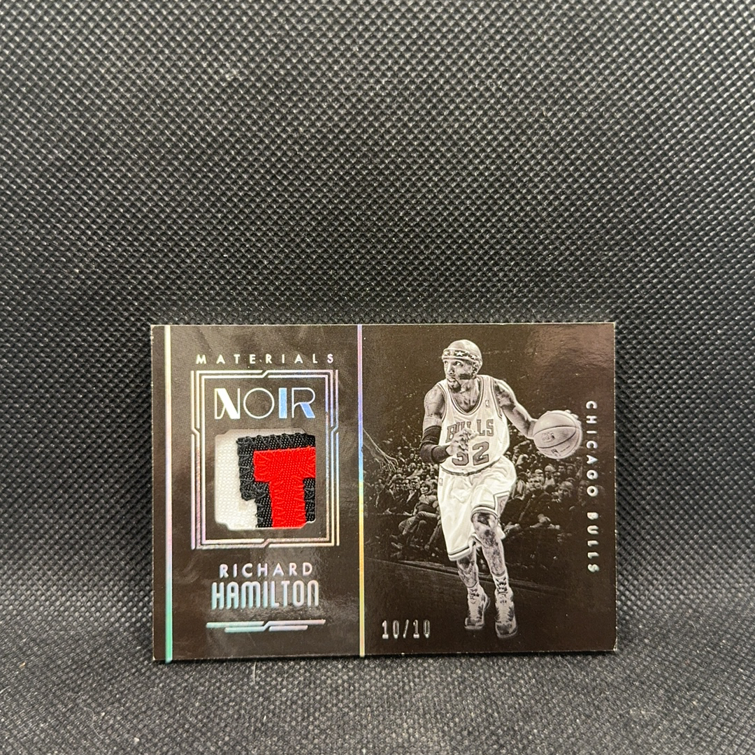 【Roseee代卖】2016-17 Panini Noir 诺埃尔 芝加哥公牛队 Richard Hamilton 里查德汉密尔顿 10/10 球衣切割 stars