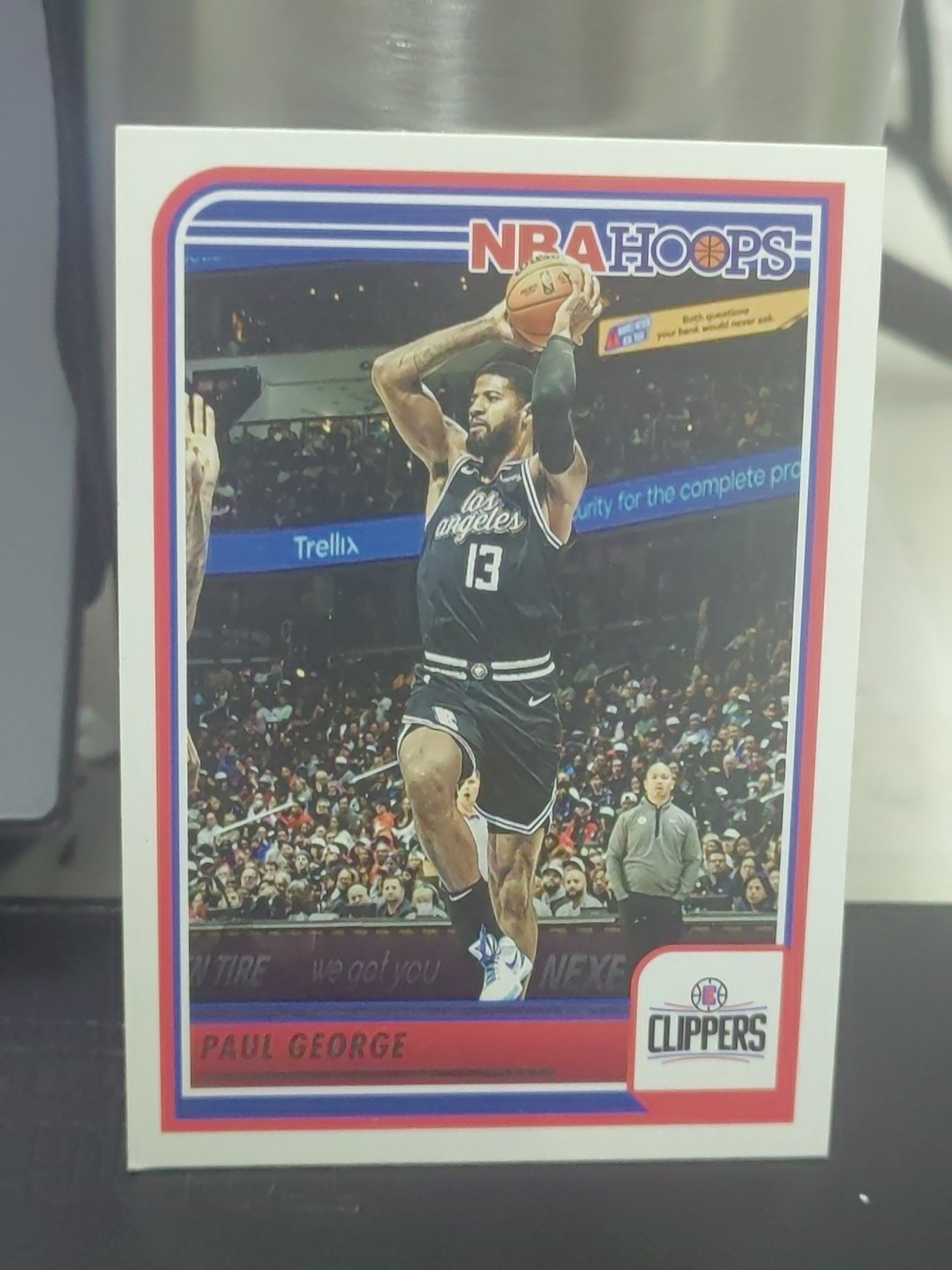 2023-24 Panini Hoops Paul George Hoops 保罗乔治 快船 篮 白边白角 不保卡品 卡品如图
