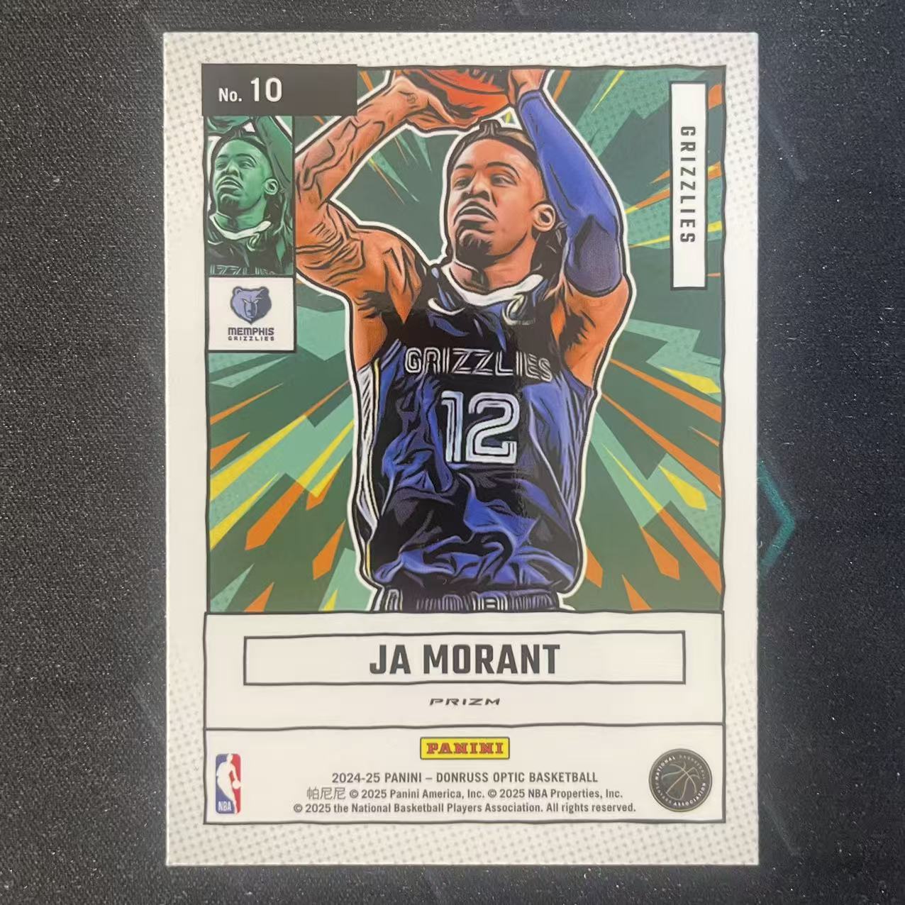 2024-25 Panini Donruss Ja Morant 【阿福代卖】贾 莫兰特 灰熊 杜蕾斯op marvels 漫威特卡 银折 收藏必备(行行行A)