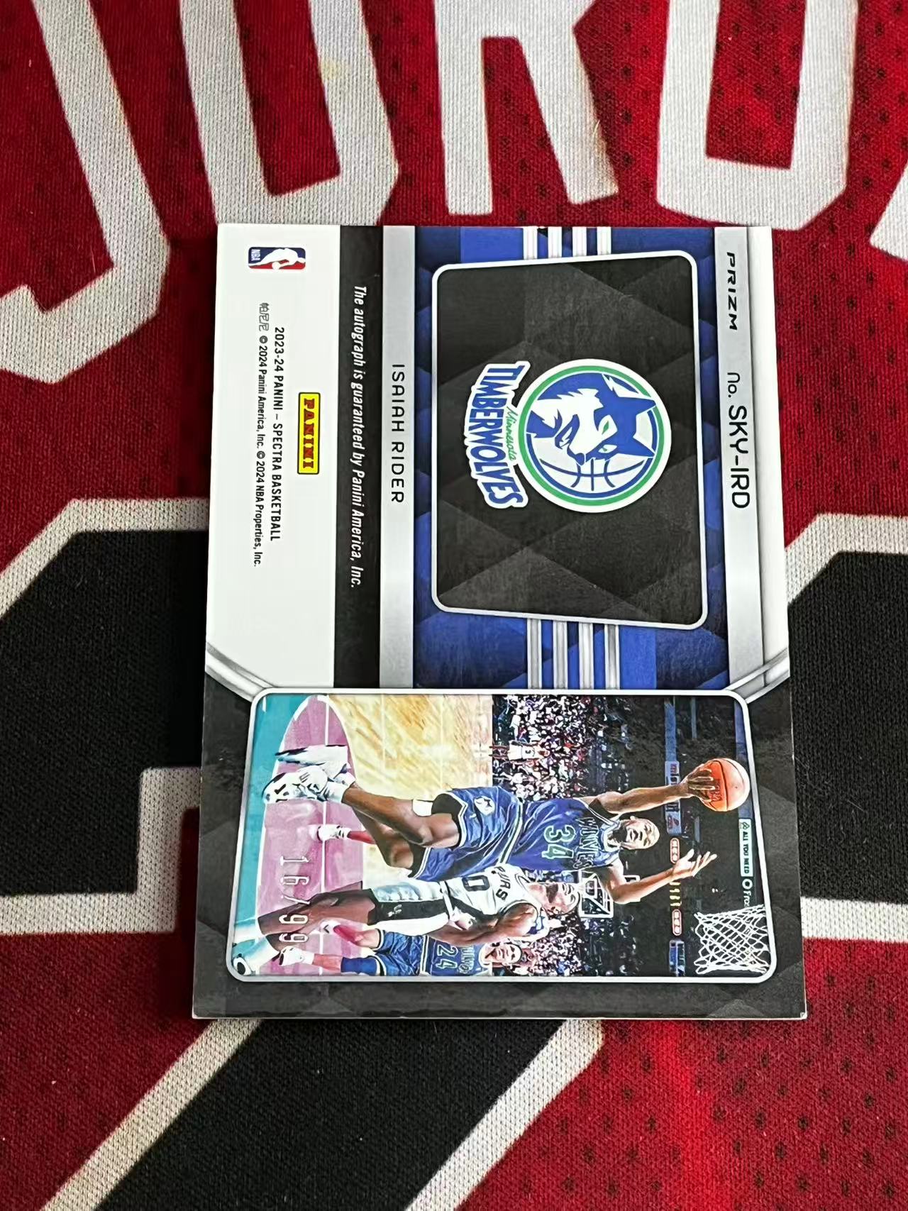 【接寄拍】2023-24 PANINI SPECTRA 光谱系列 森林狼名宿 以赛亚里德 莱德尔 99编 签字卡 飞升签 银折 折射 专收凑套必备【烂臭嘴拍卖】