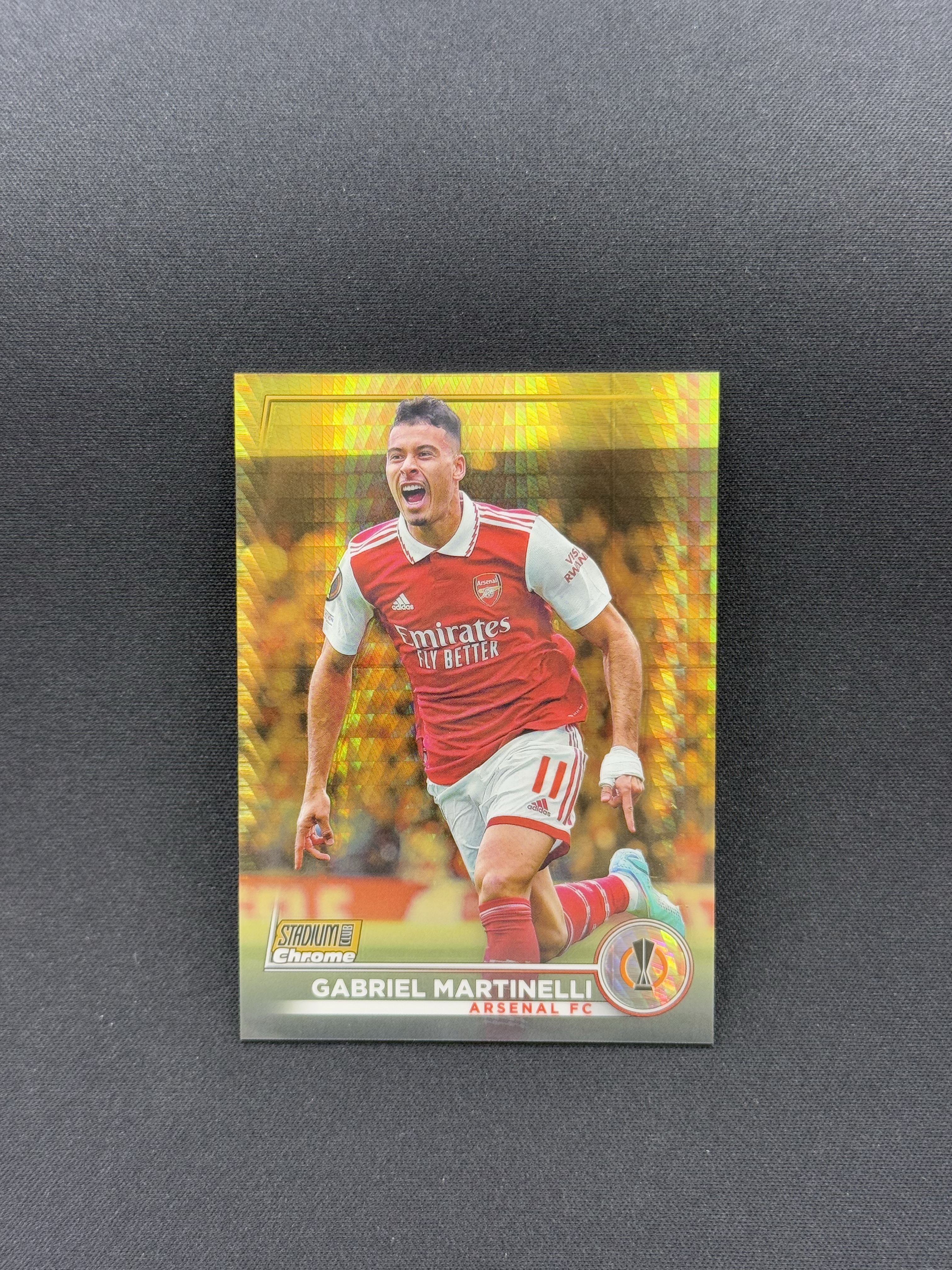 2022-23 Topps Stadium Club Gabriel Martinelli 【小贝代拍】欧战 竞技场 阿森纳 巴西 马丁内利 金脉冲折 36/50编 卡品如图 拍前看描述 H HimL