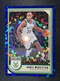 2022-23 Panini NBA Hoops Khris Middleton 雄鹿 克里斯 米德尔顿 蓝风车折 折射 卡品如图 专攻凑套必备
