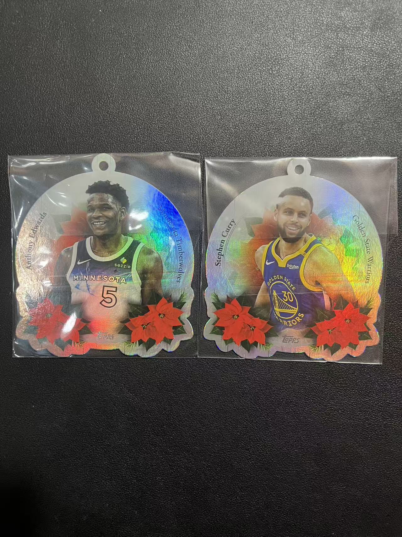 2025 Topps Flagship Stephen Curry 斯蒂芬 库里 安东尼 爱德华兹 假日 圣诞节 挂件 特卡 异形 银折 卡品如图 龙龙龙