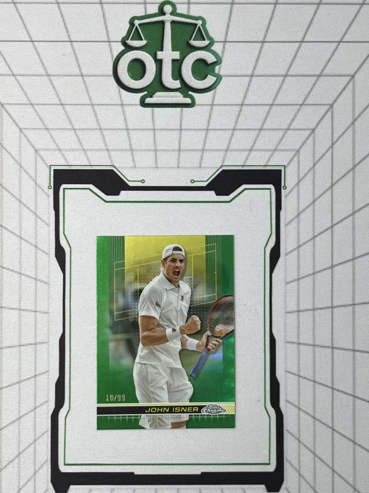 2024 Topps Chrome John Isner 【盎司收藏】网球 约翰 伊斯内尔 美国名将 First 99编 绿折 JJ27