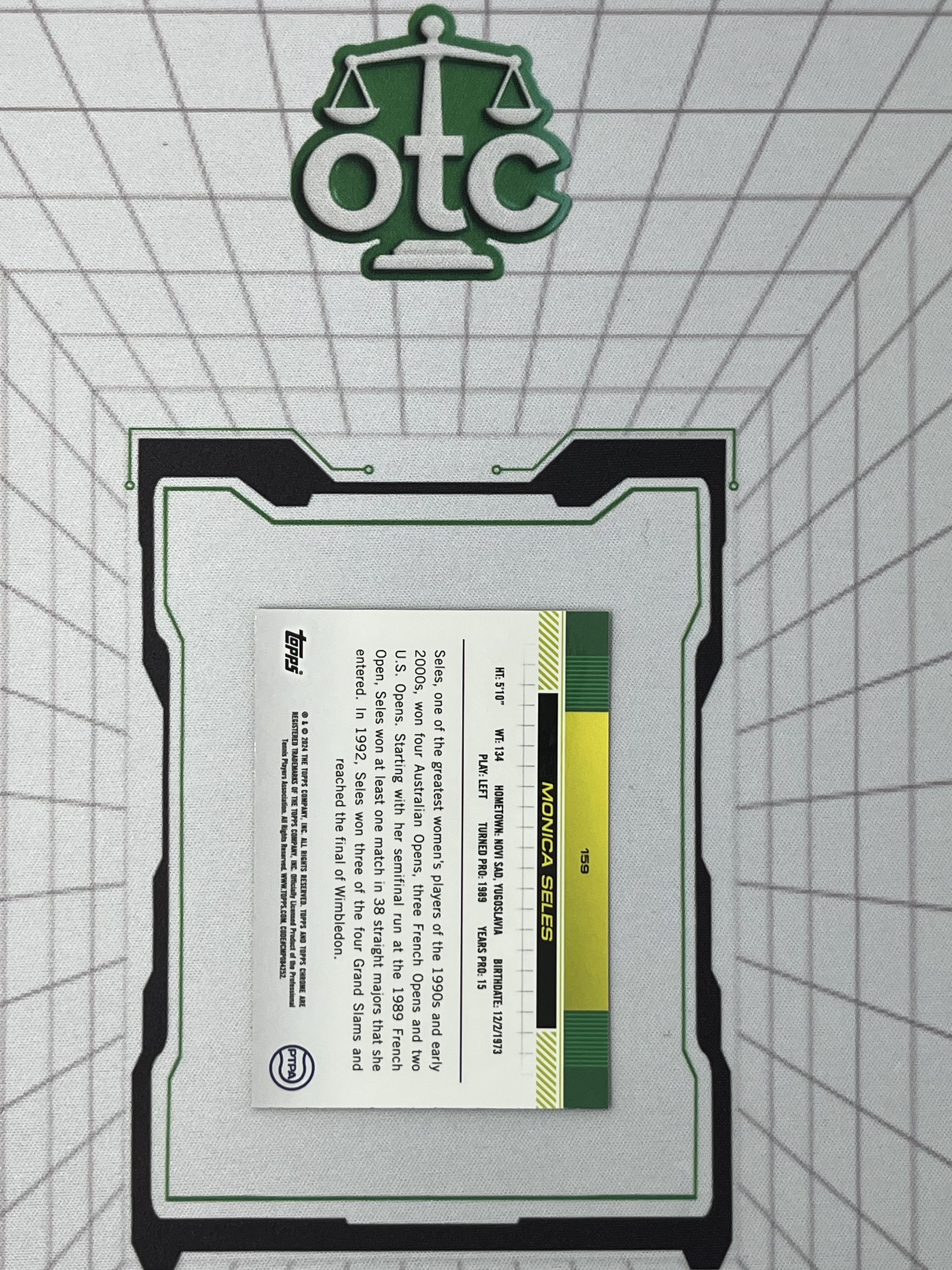 2024 Topps Chrome Monica Seles 【盎司收藏】网球 莫妮卡·塞莱斯 美国前女子职业网球运动员 入选国际网球名人堂 99编 绿折 JJ27