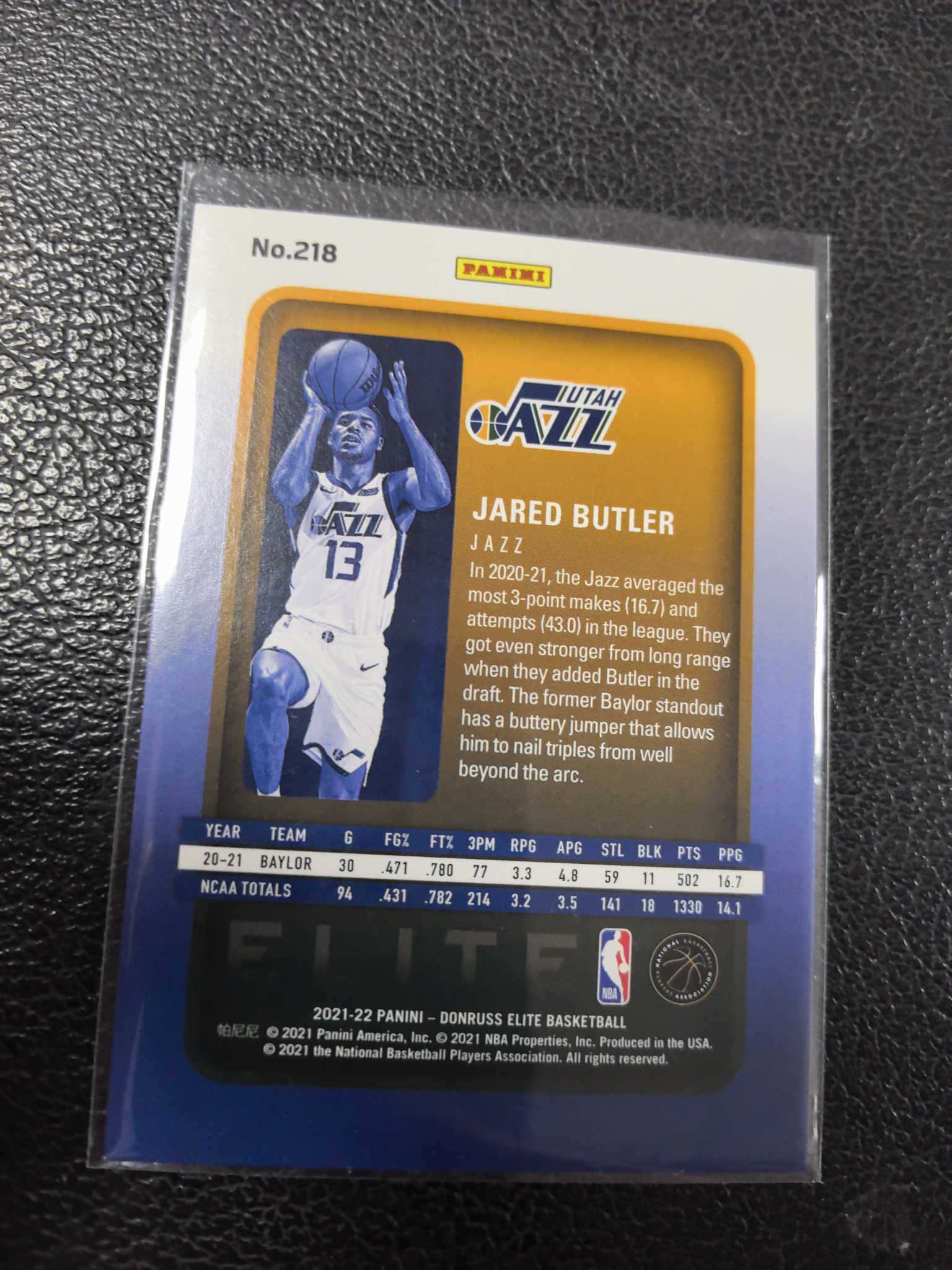 2021-22 贾里德 巴特勒 新秀 银折 精英 【米兰代拍】【DP—Aaa】