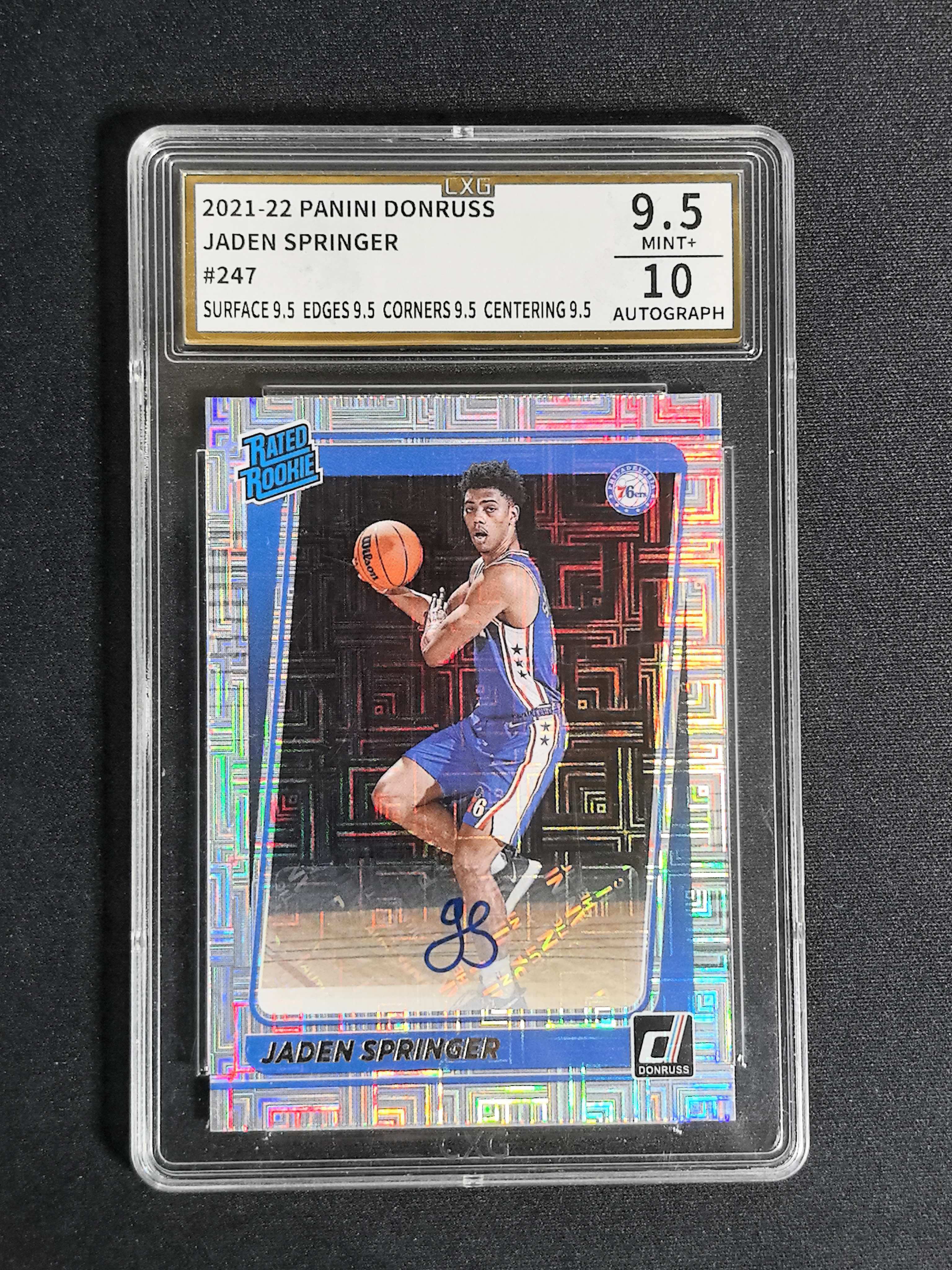 2021-22 Panini Donruss Jaden Springer 杜蕾斯 杰登 斯普林格 76人 新秀 签字 银mojo折 折射 专收必备 卡品如图 鱼【CYT球星卡】