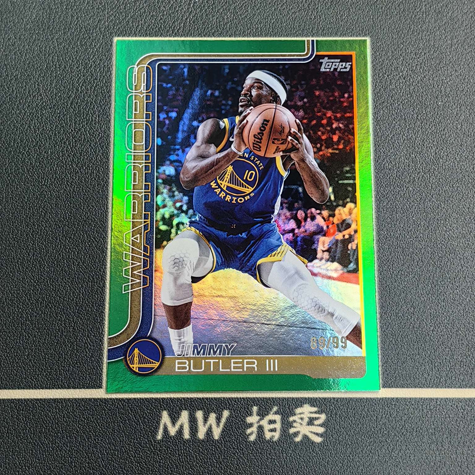 【MW拍卖免费】 吉米 巴特勒 /99编 2025-26 Topps Flagship 绿折 NBA JIMMY BUTLER III 勇士 -璐
