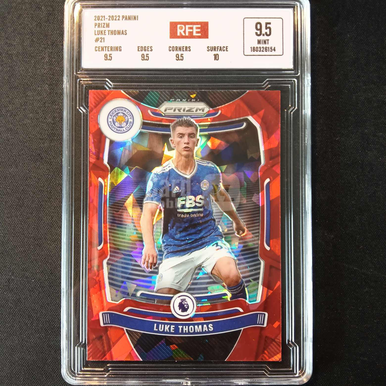 2021-22 Panini Prizm 卢克托马斯 评级卡 莱斯特城 碎冰折射 实卡精美稀有 品质保障 投资收藏必备 保值回购 详情见说明 【蓝色星球】