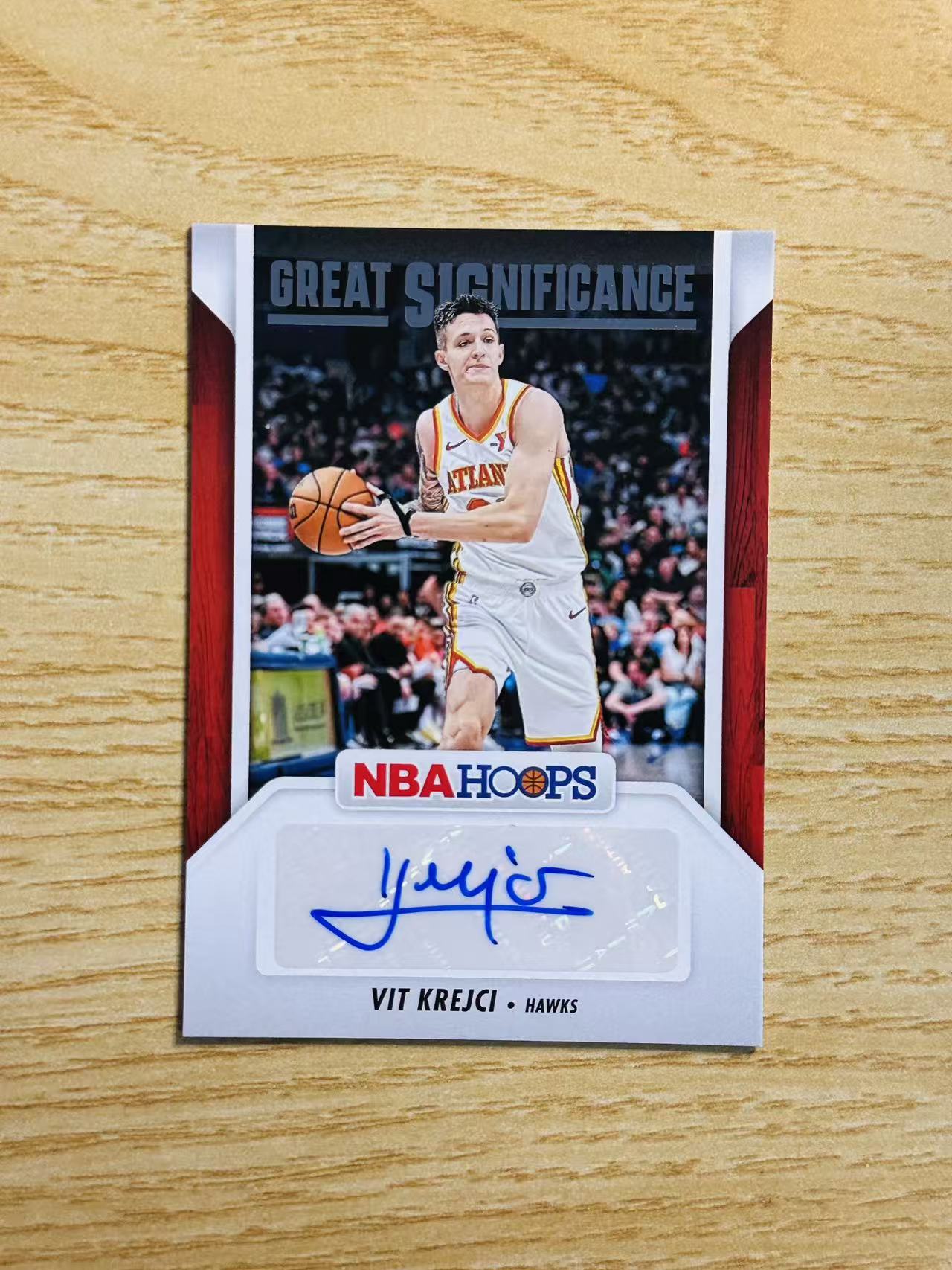 2024-25 Panini NBA Hoops Vit Krejci 维特 克雷奇 签字 杂志 老鹰奇兵 未来可期 收藏必备