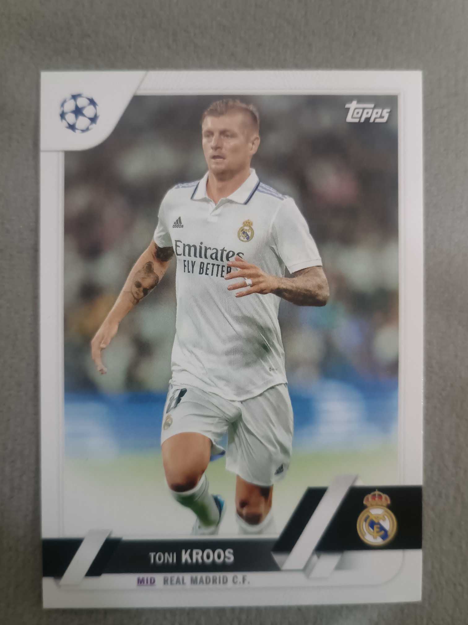 2023 Topps UEFA Champions League Toni Kroos 【接代拍】UCC base 纸卡 托尼·克罗斯 德国🇩🇪 皇家马德里 拜仁慕尼黑 勒沃库森 队迷人迷 收藏凑套
