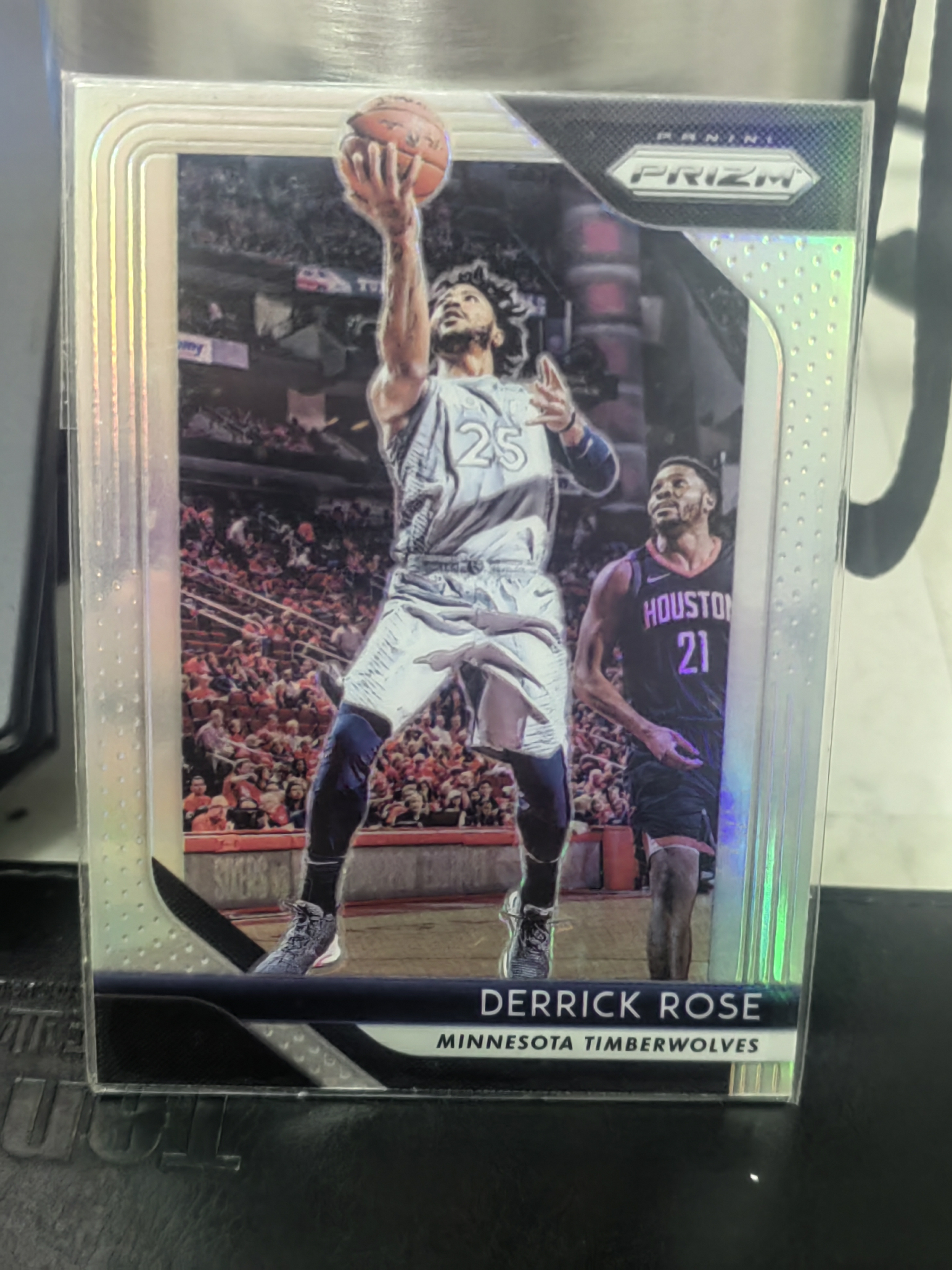 2018-19 Panini Prizm Derrick Rose PZ 银折 德里克 罗斯 森林狼 篮 白边白角 不保卡品 卡品如图