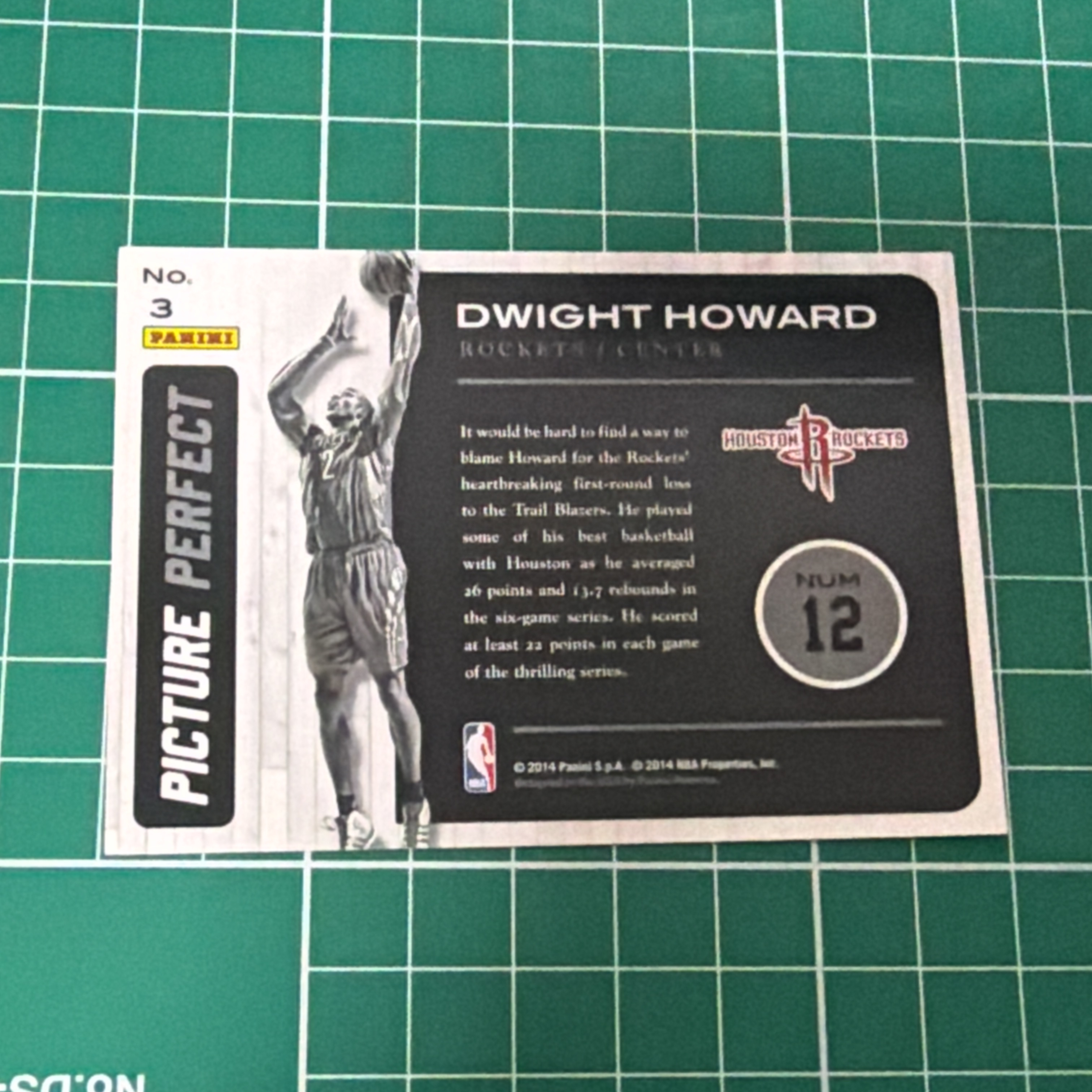 2014-15 Panini Americana Dwight Howard S.p.a. 德怀特霍华德 魔兽 火花 大头特卡 闪卡 精美选图 多年老卡 绝版卡 稀有大比例