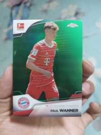 2023 德甲 topps chrome Paul Wanner 保罗 万纳 74/99编 绿折 拜仁慕尼黑