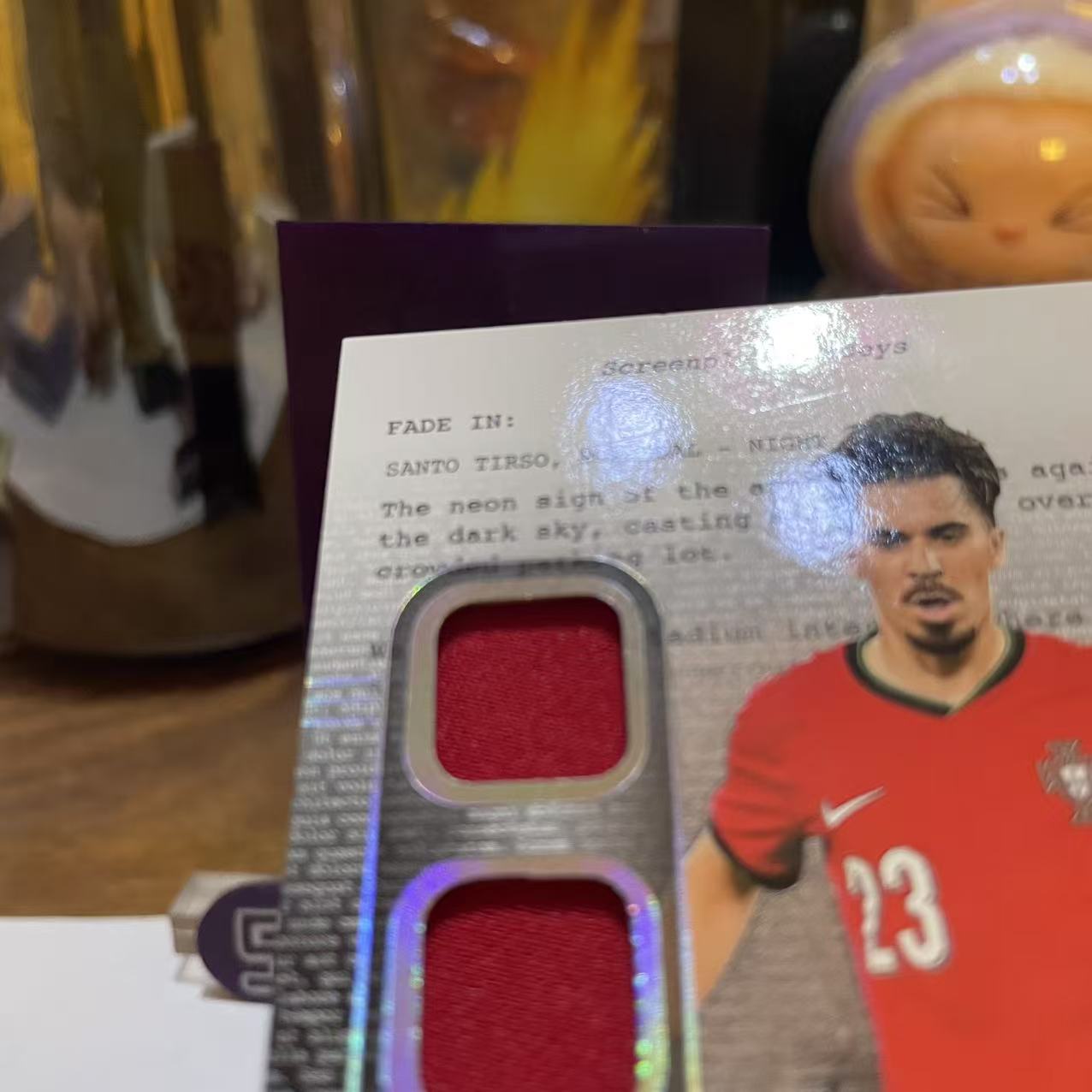 2024 Panini Noir VITINHA 【seven拍卖】诺尔 葡萄牙 维蒂尼亚 三窗 物料 49/65 卡品如图 细节如图 程昊