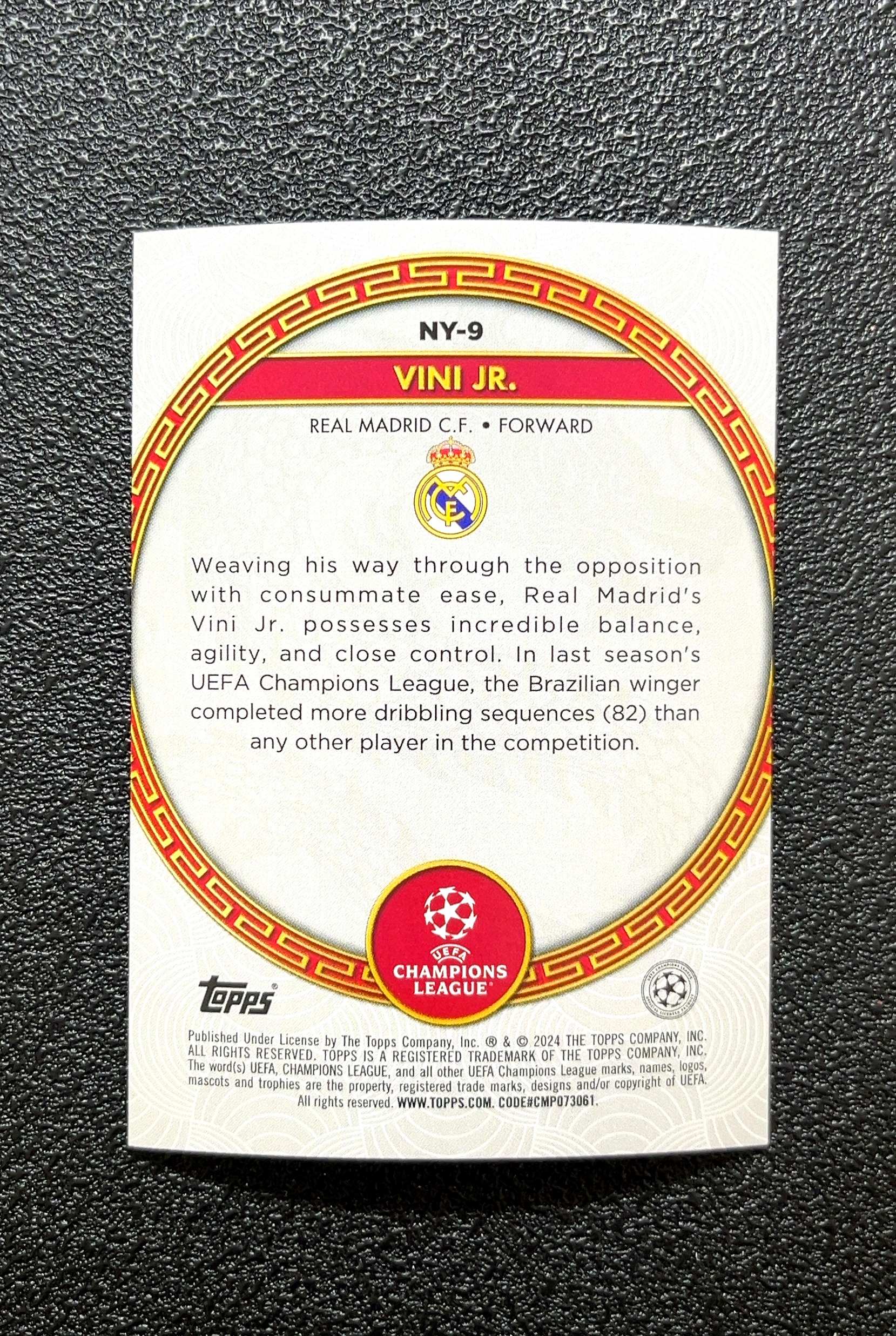 【岛屿拍卖】2024 Topps Vini Jr. 维尼修斯 碧玉折 折射 卡品如图 高价值 #NY-9 REAL MADRID C.F 皇家马德里 0007#473