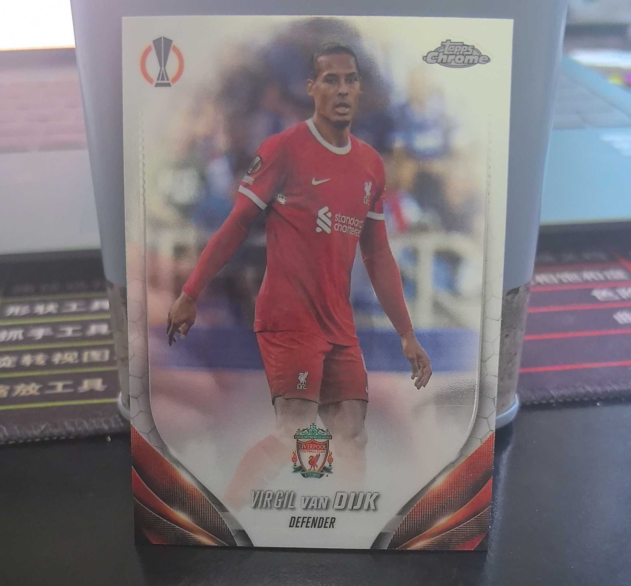 2023-24 Topps Chrome Virgil van Dijk base 凑套必备 编号132