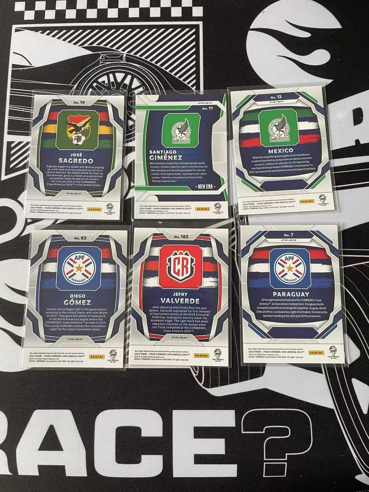 2024 Panini Prizm Santiago Giménez 帕尼尼 元年 美洲杯 墨西哥 希门尼斯 玻利维亚 萨格雷多 智利 戈麦斯 哥斯达黎加 巴尔韦德 队徽 6张打包 卡品如图 凑套必备