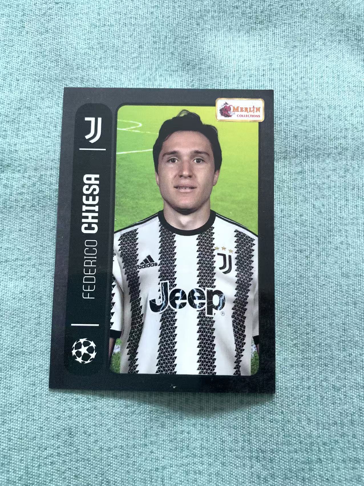 2022 Topps Merlin chrome Federico Chiesa 基耶萨 尤文图斯 欧冠 梅林 卡品如图 定妆照 谔谔
