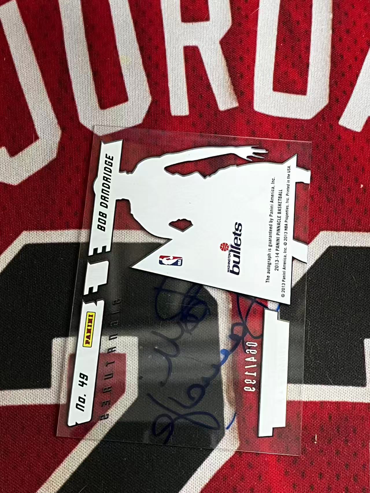 【接寄拍】2013-14 PANINI PINNACLE 顶峰/巅峰系列 奇才名宿 鲍勃丹德里奇 199编 签字卡 卡签 全签 胶片卡签 专收凑套必备【烂臭嘴拍卖】
