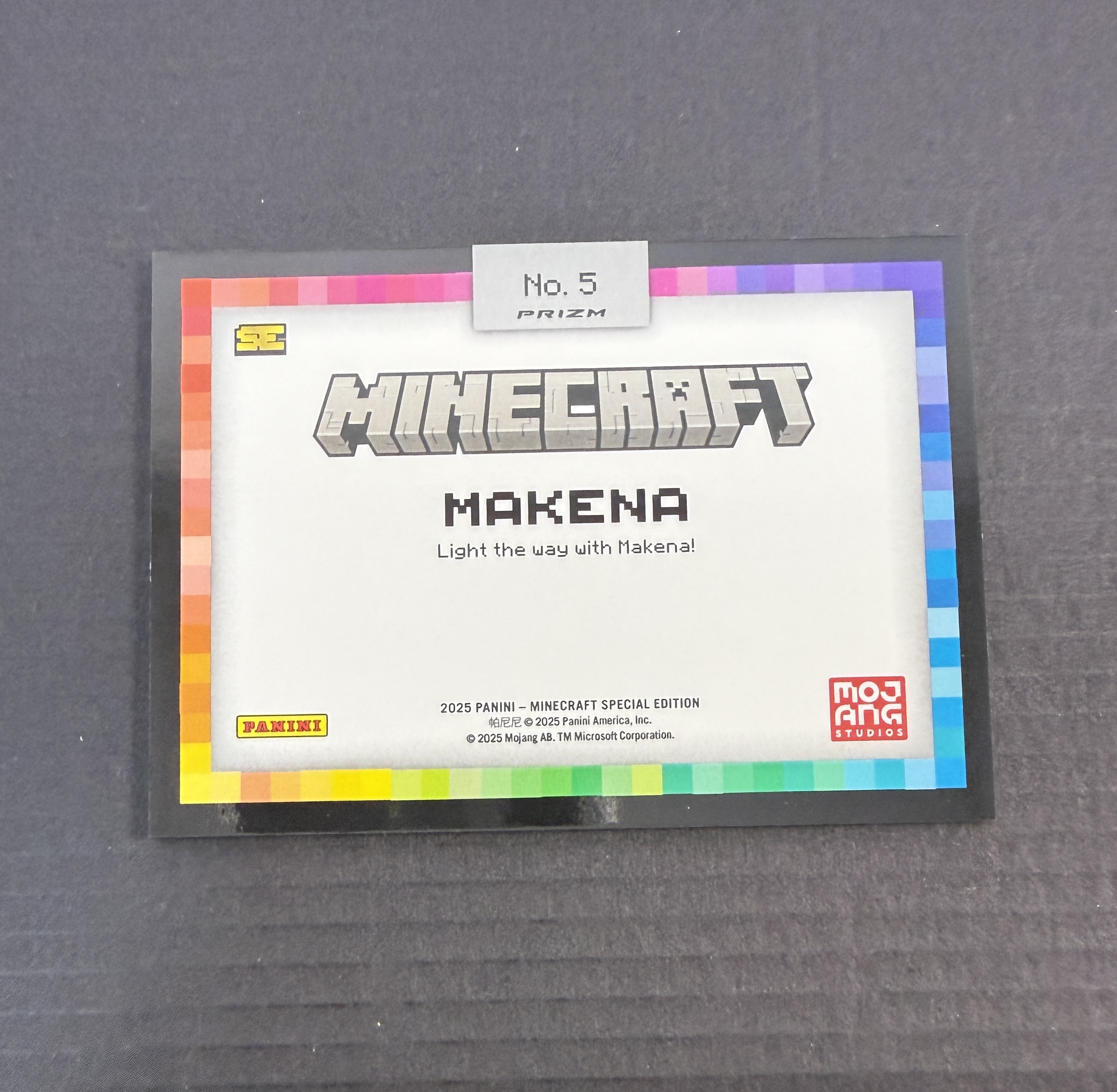 【GOAT山羊拍卖】航 2024 Panini Minecraft 我的世界 makena 泼墨特卡 黑折 超大比例 sp 系列博点 品相如图