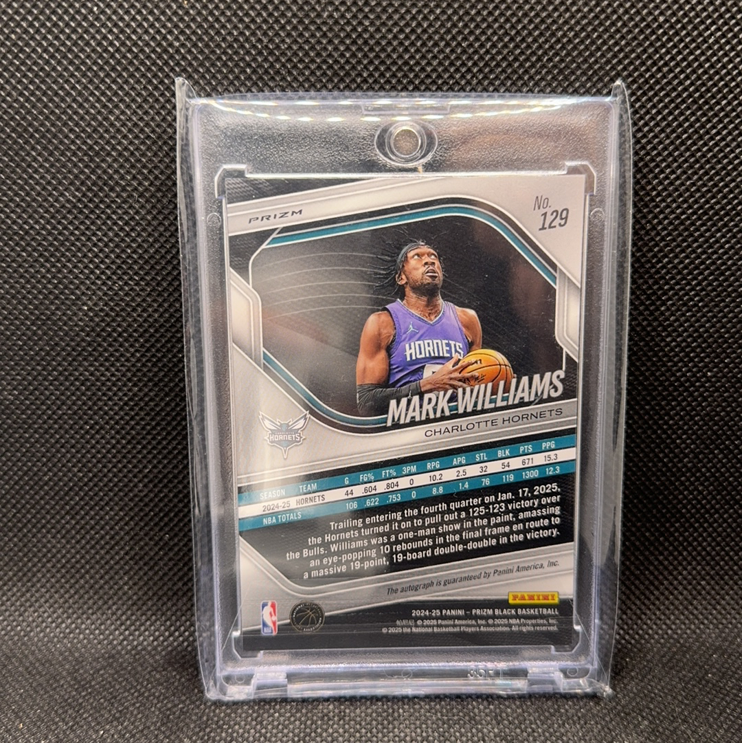 【Roseee代卖】2024-25 Panini Prizm Mark Williams Y 黑PZ 马克 威廉姆斯 黄蜂 银折 折射 签字 签名 jeff