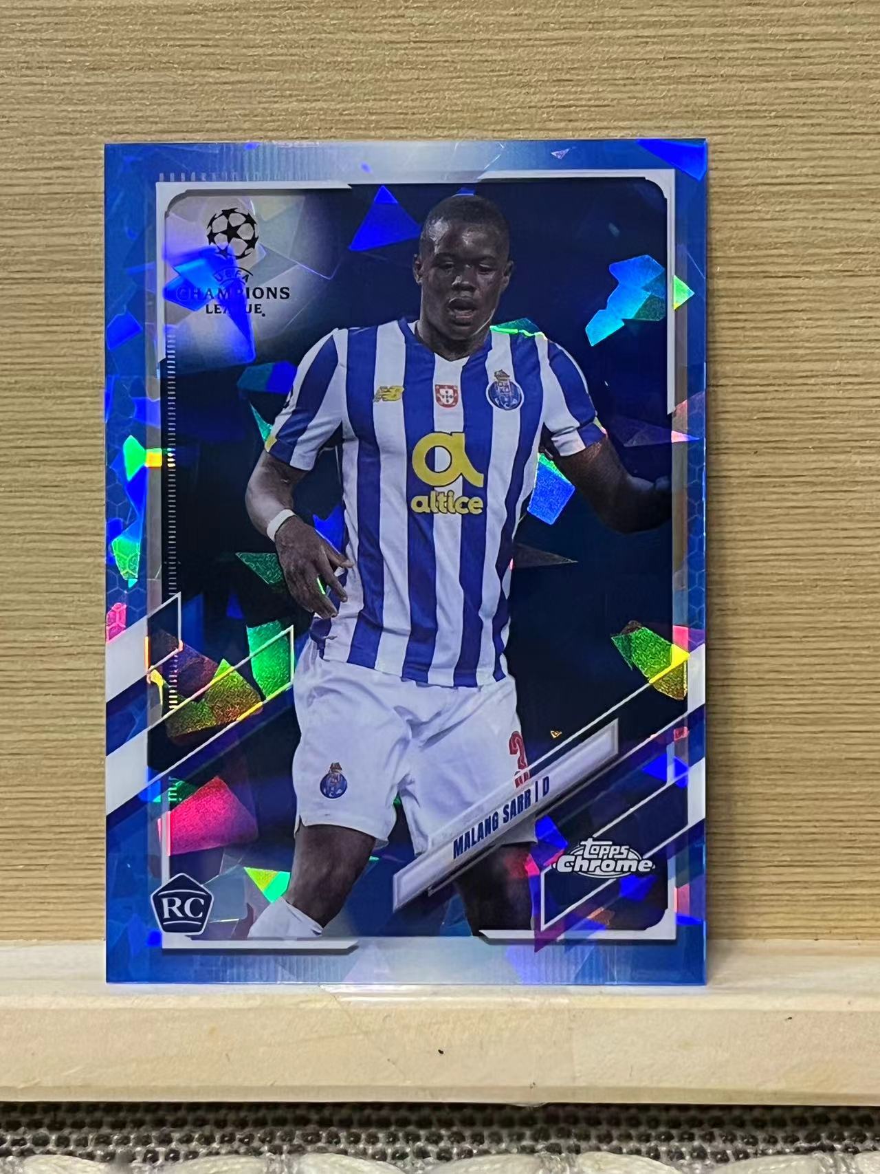 2021 Topps Chrome malang sarr RC 马朗 萨尔 新秀 波尔图 蓝碎冰 银折 卡品如图 实卡精美 收藏凑套必备A1