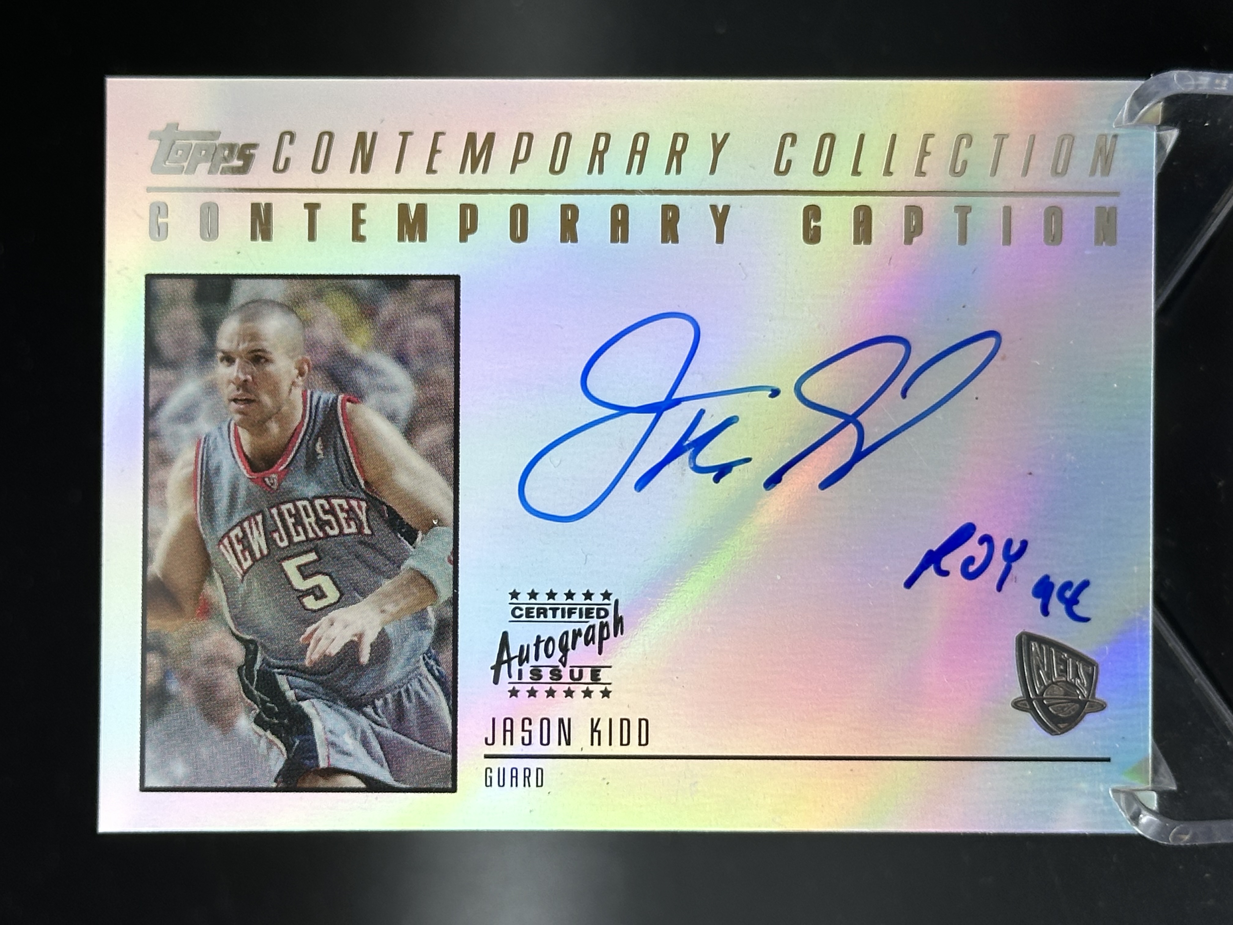 2004 Topps properties Jason Kidd 【小黄拍卖】基德 篮网 签字 卡签 铭文 最佳新秀 1994 顶级收藏 少见「汉堡王」
