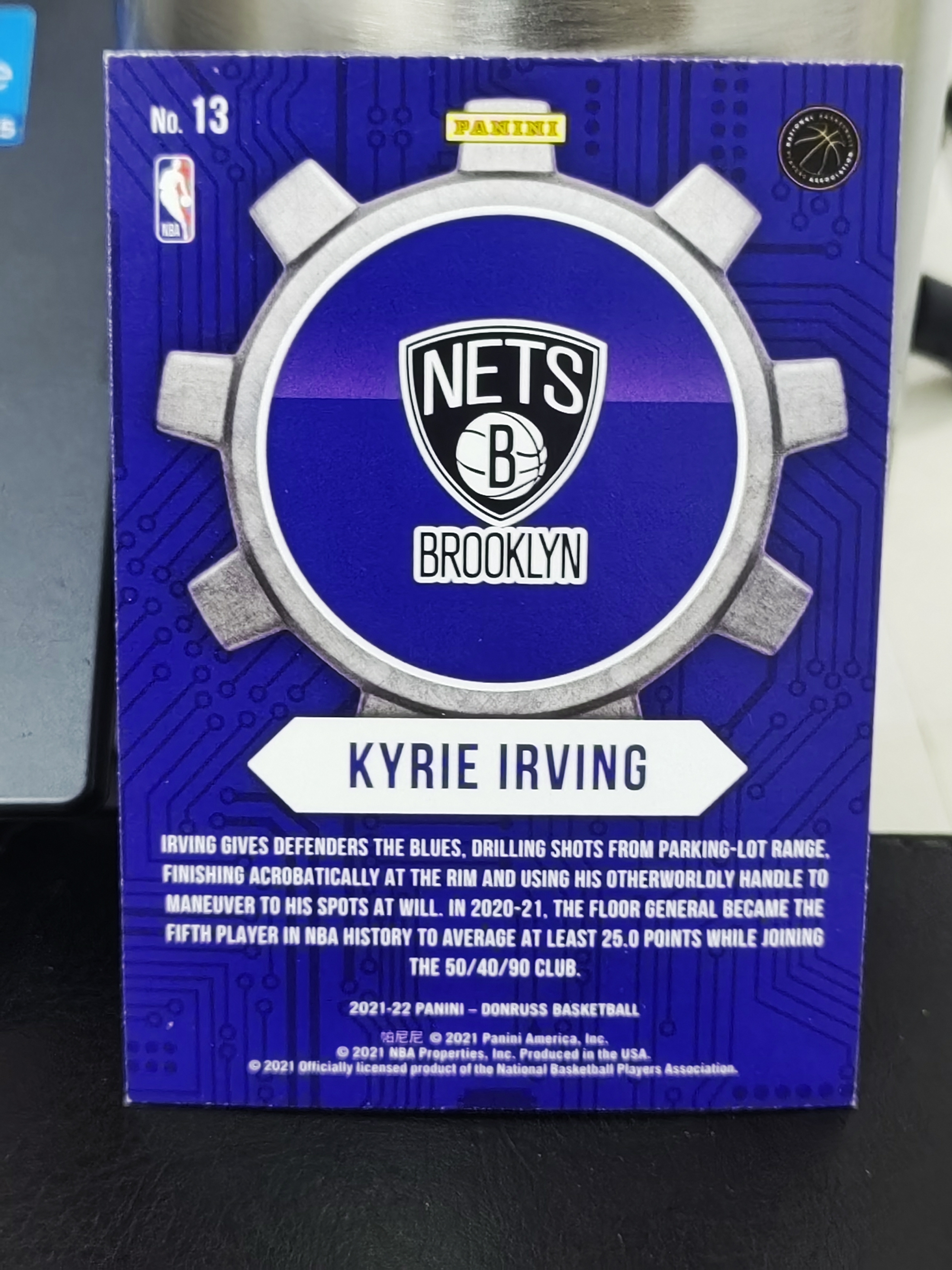 2021-22 Panini Donruss Kyrie Irving 杜蕾斯 凯里欧文 篮网 CRAFTSMEN 工匠 特卡 篮 白边白角 不保卡品 卡品如图