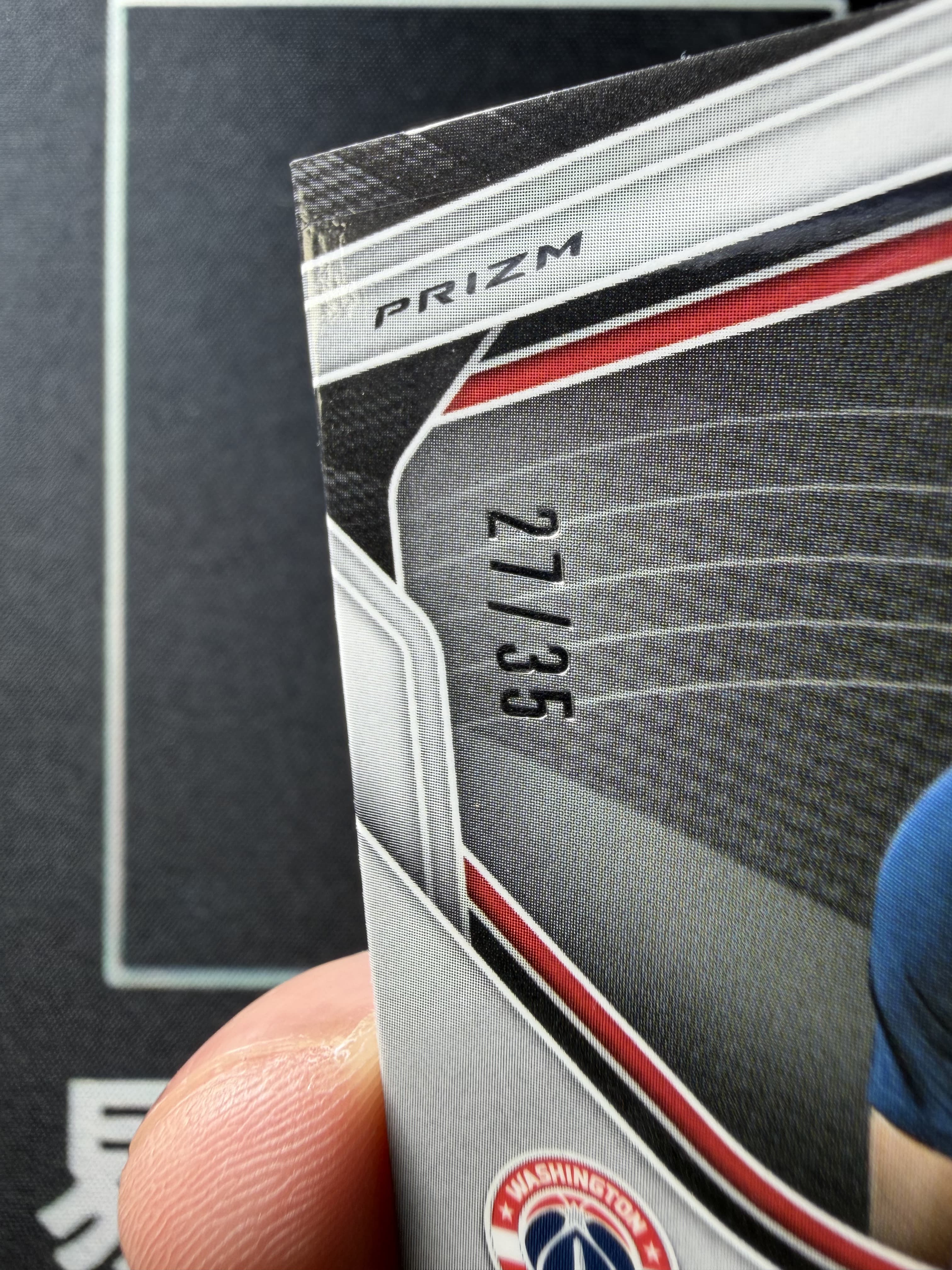 【易文拍卖 超级回款】2024-25 Panini Prizm Pz 男篮 KYSHAWN GEORGE 奇才 凯肖恩 乔治 RC新秀 27/35编 蓝Shimmer折 #酸菜