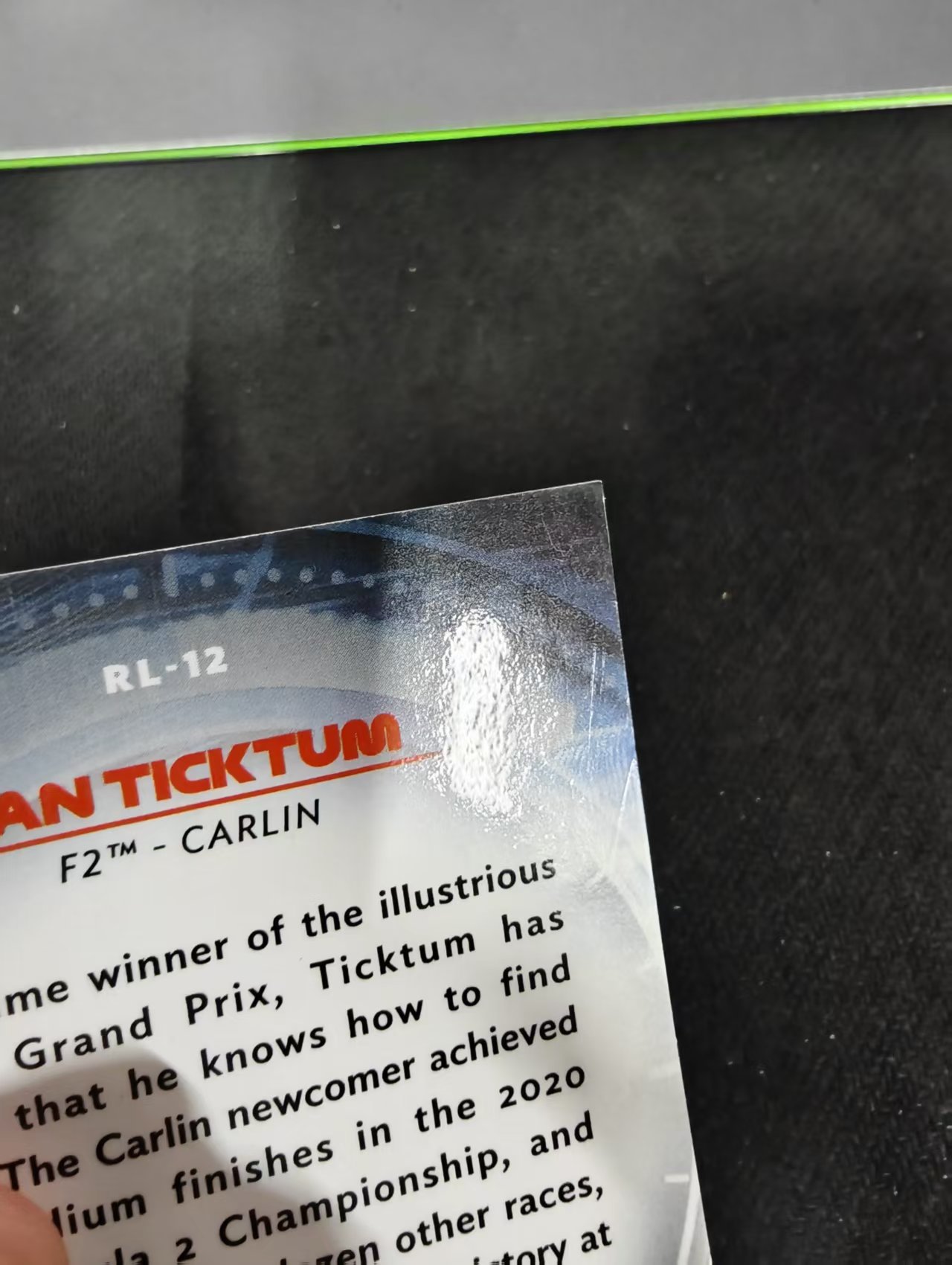 2021 Topps Chrome Dan Ticktum F1 银折 red liners 特卡 蒂克图姆 划痕 边角瑕疵 #12