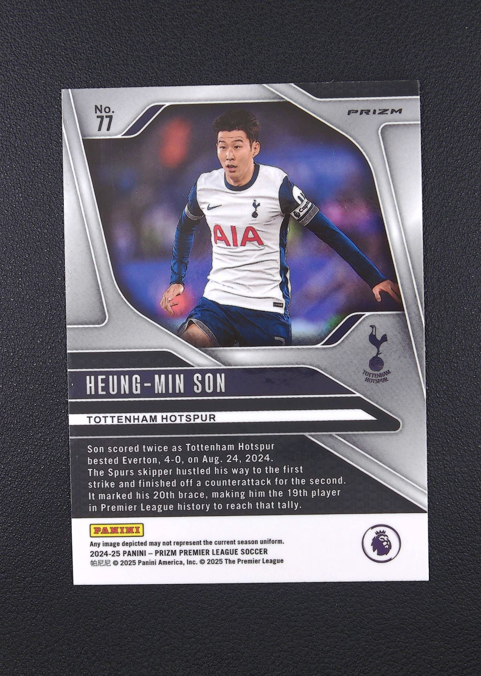 2024-25 Panini Prizm Heung-Min Son 孙兴慜 托特纳姆热刺 粉星星折 热刺【Big M 代拍】 AQ888